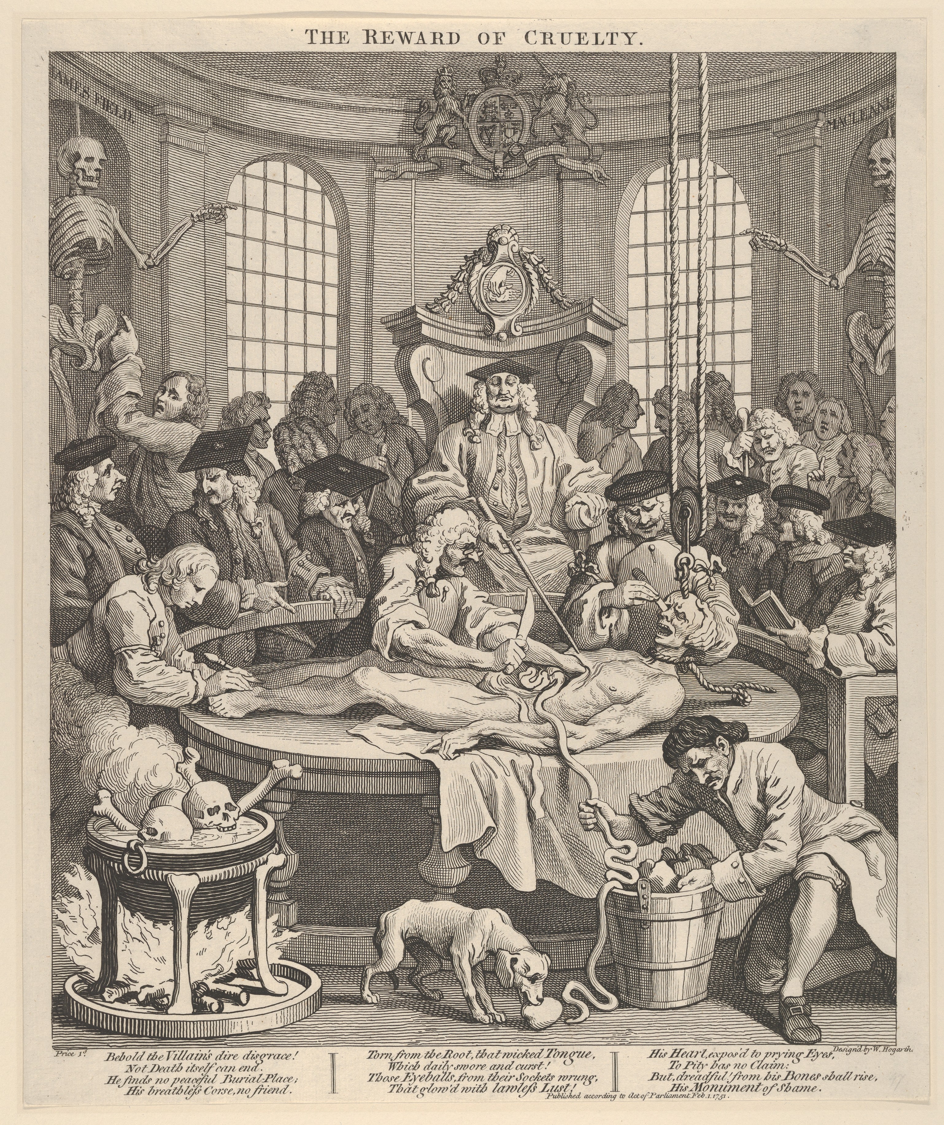 William Hogarth | The Reward of Cruelty (The Four Stages of ...