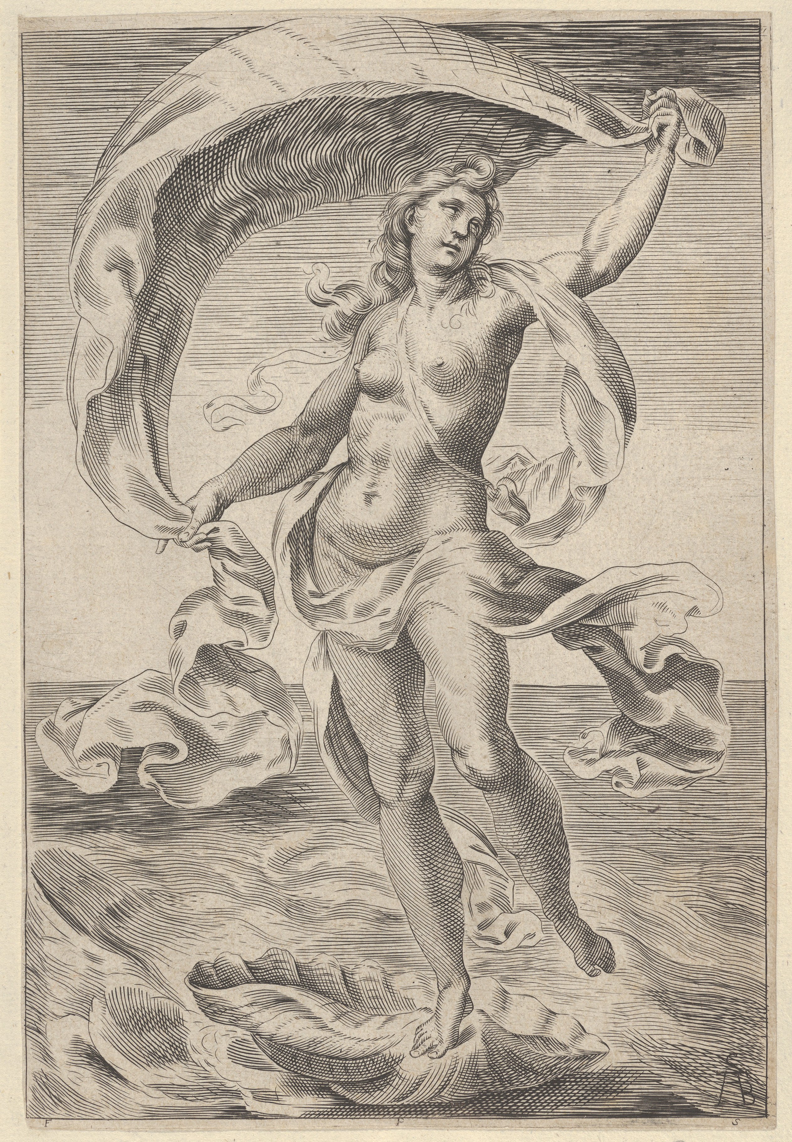 Cherubino Alberti (Zaccaria Mattia)  Venus on a half-shell