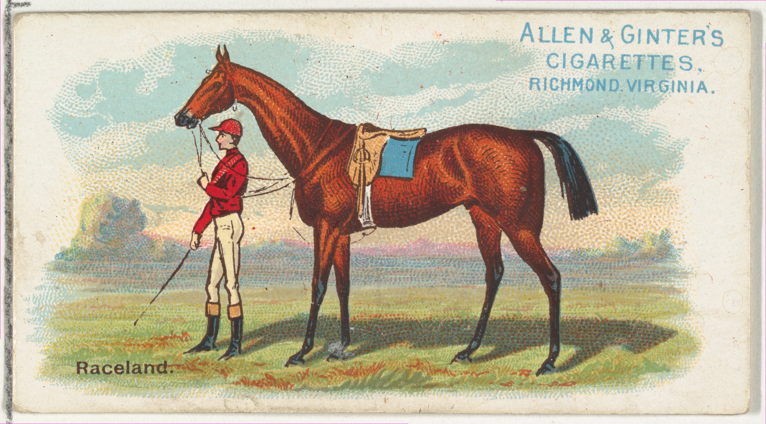 Issued by Allen & Ginter | Raceland, from The World's Racers series ...
