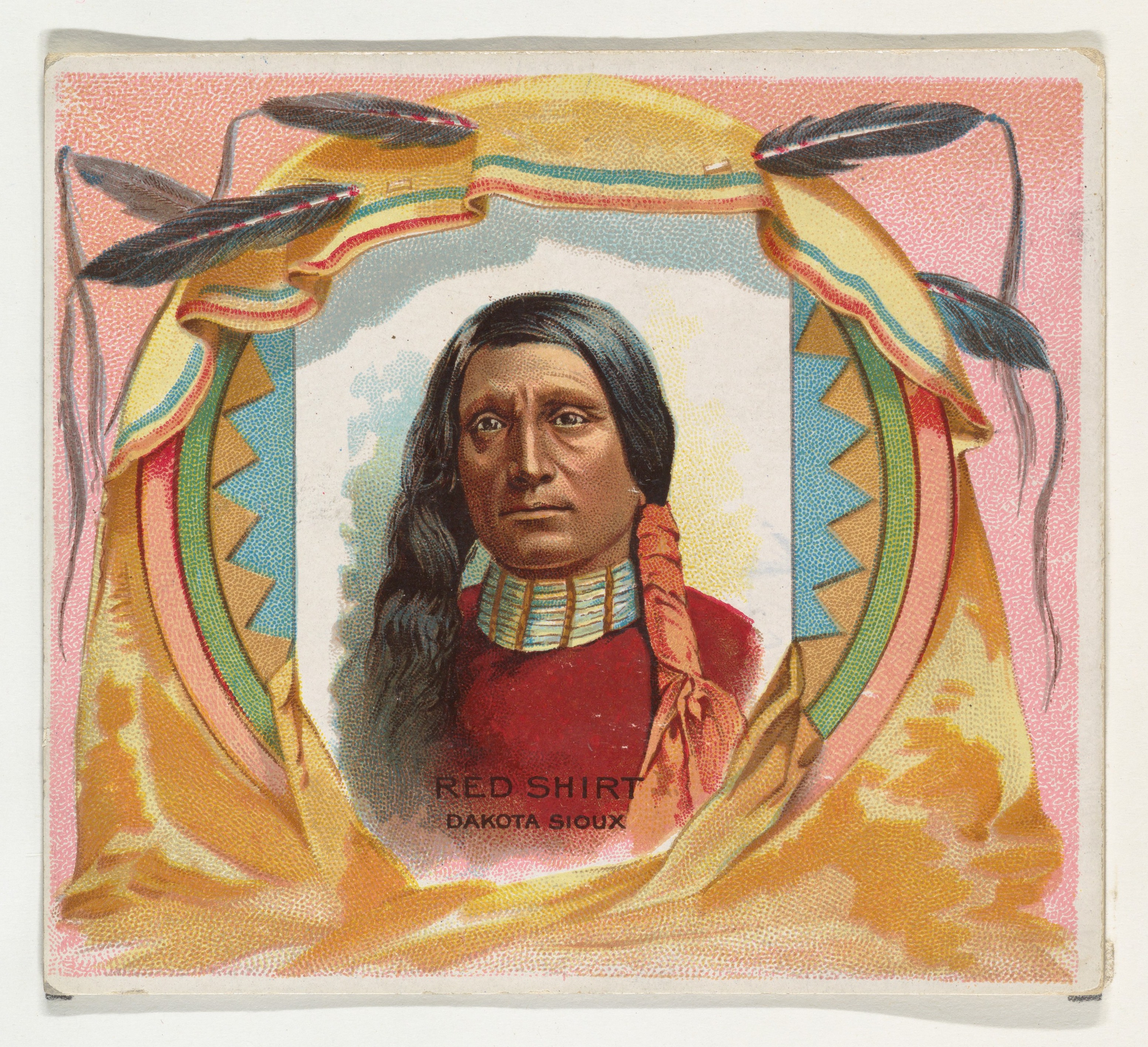 Allen & Ginter, Red Shirt, Dakota Sioux, from the American Indian Chiefs series (N36) for Allen & Ginter Cigarettes