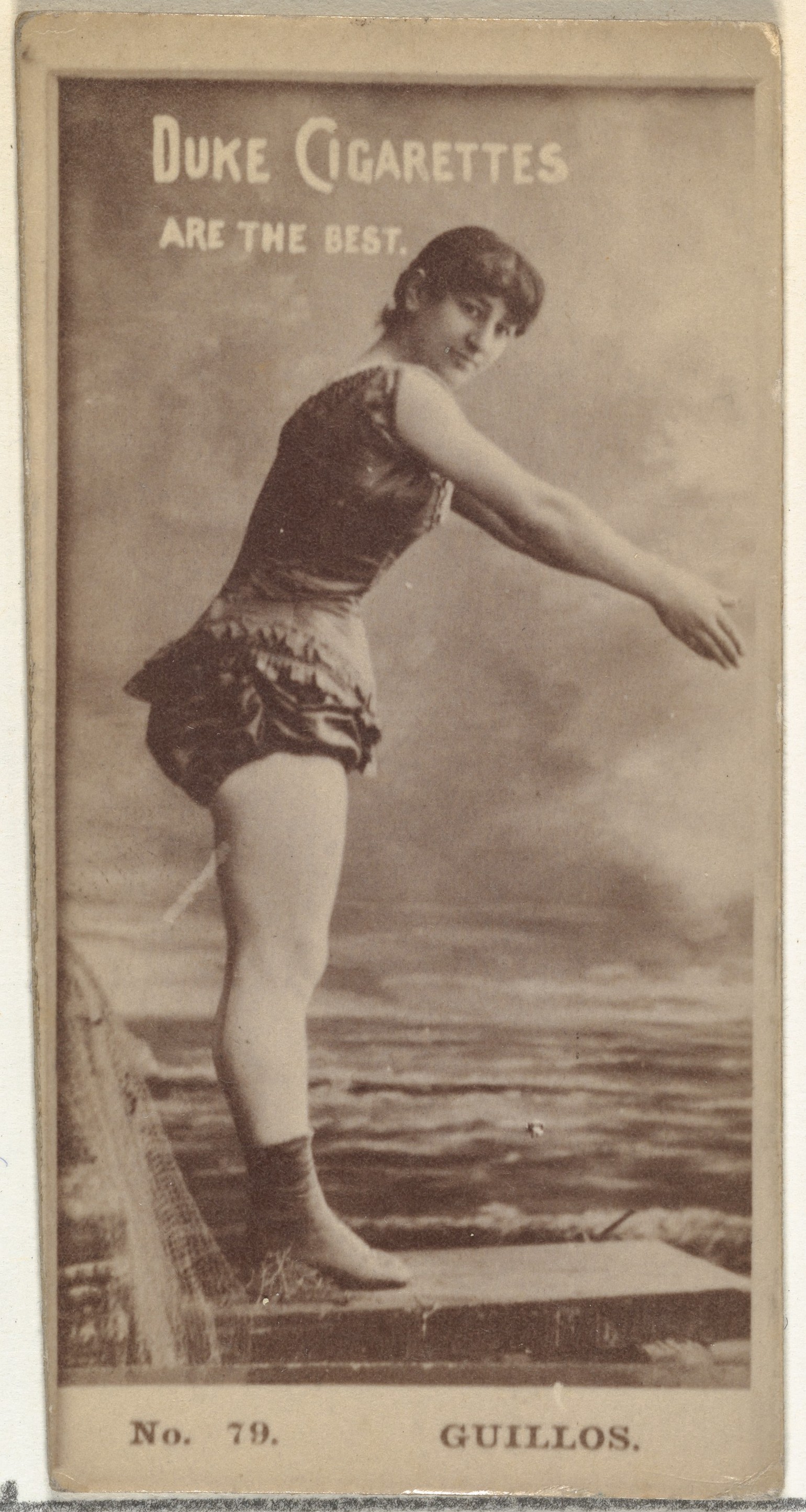 W. Duke, Sons & Co., Card Number 79, Guillos, from the Actors and Actresses series (N145-6) issued by Duke Sons & Co. to promote Duke Cigarettes