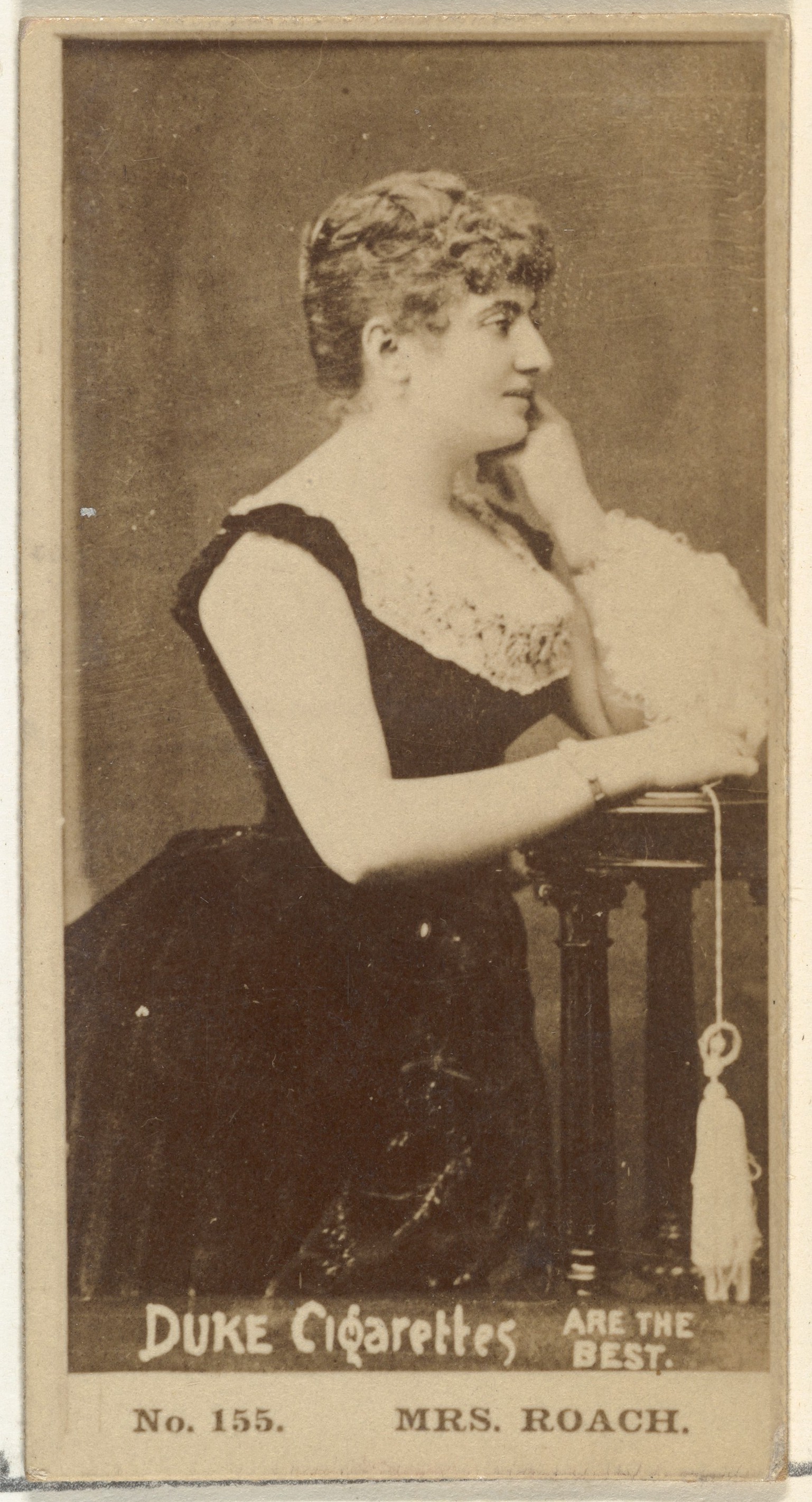W. Duke, Sons & Co., Card Number 155, Mrs. Roach, from the Actors and Actresses series (N145-6) issued by Duke Sons & Co. to promote Duke Cigarettes