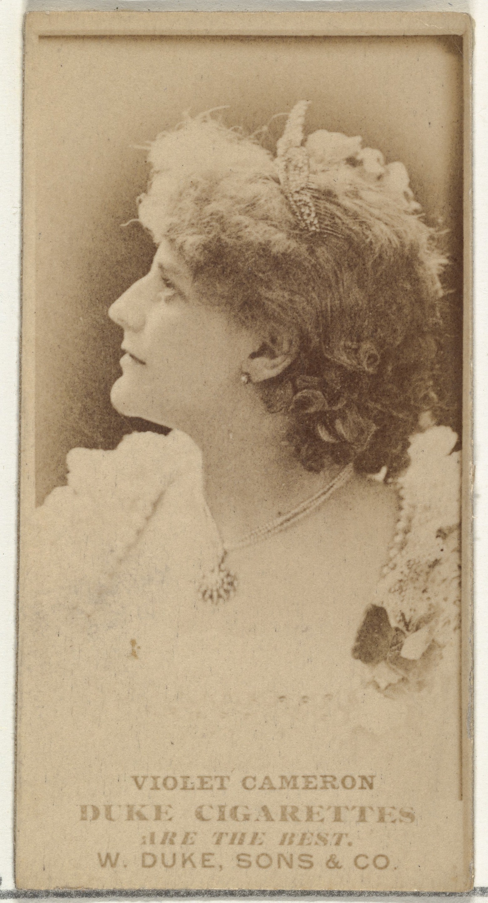 W. Duke, Sons & Co., Violet Cameron, from the Actors and Actresses series (N145-7) issued by Duke Sons & Co. to promote Duke Cigarettes