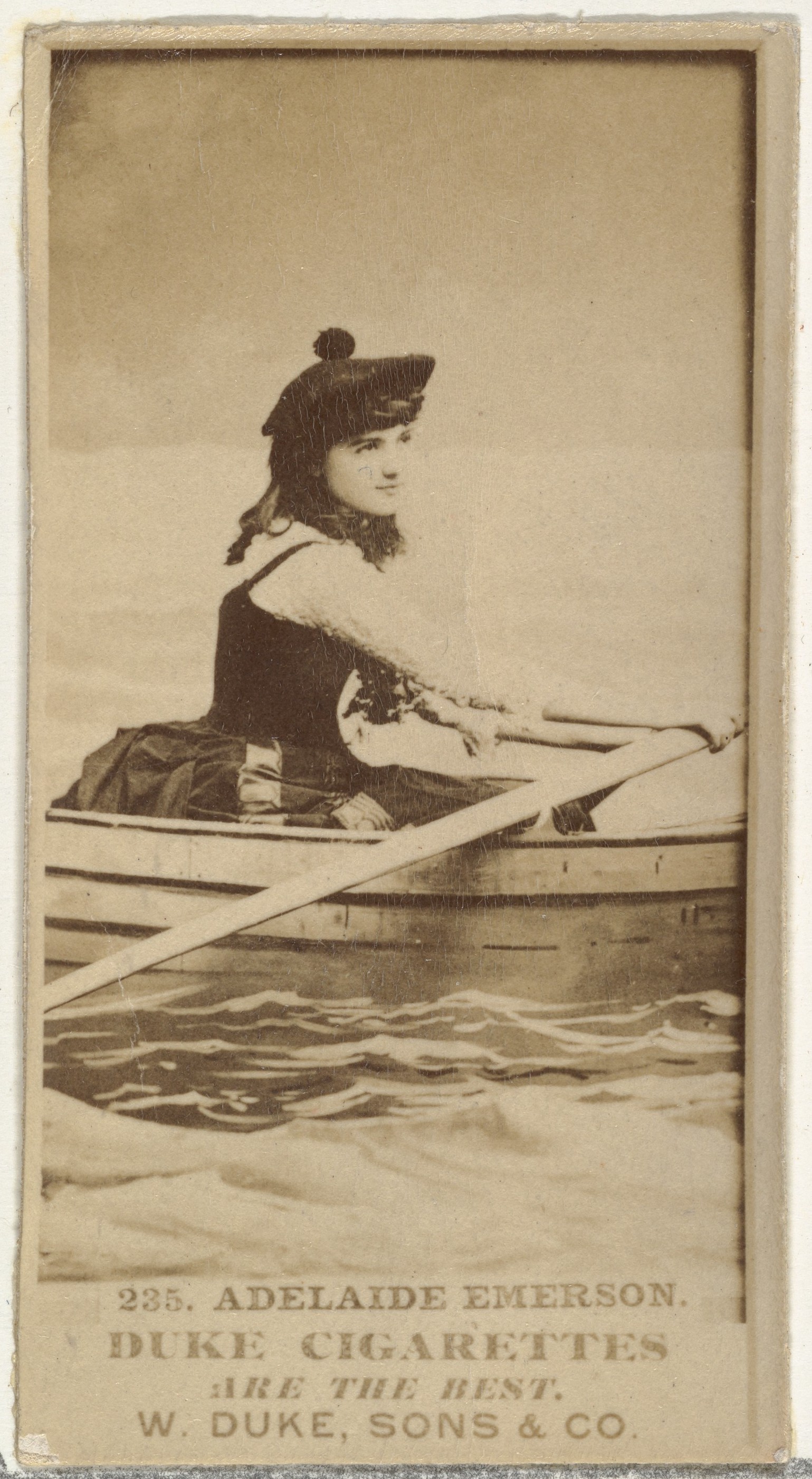 W. Duke, Sons & Co., Card Number 235, Adelaide Emerson, from the Actors and Actresses series (N145-7) issued by Duke Sons & Co. to promote Duke Cigarettes