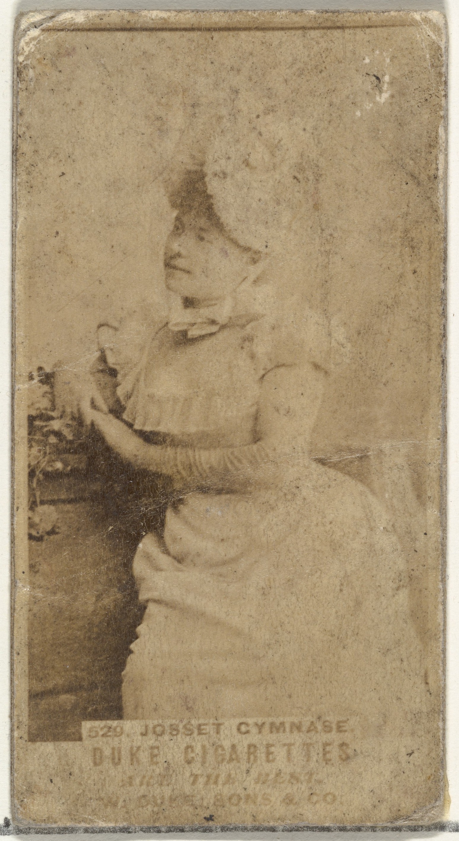 W. Duke, Sons & Co., Card Number 520, Josset Gymnase, from the Actors and Actresses series (N145-7) issued by Duke Sons & Co. to promote Duke Cigarettes