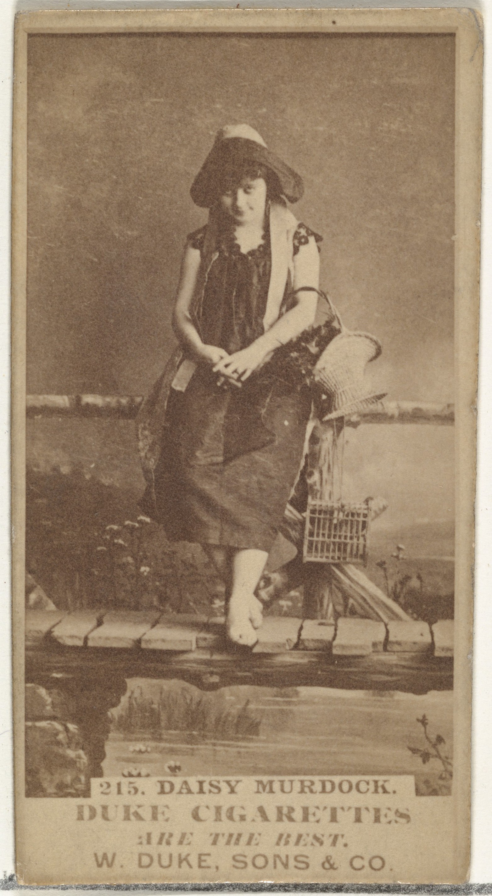 W. Duke, Sons & Co., Card Number 215, Daisy Murdoch, from the Actors and Actresses series (N145-7) issued by Duke Sons & Co. to promote Duke Cigarettes