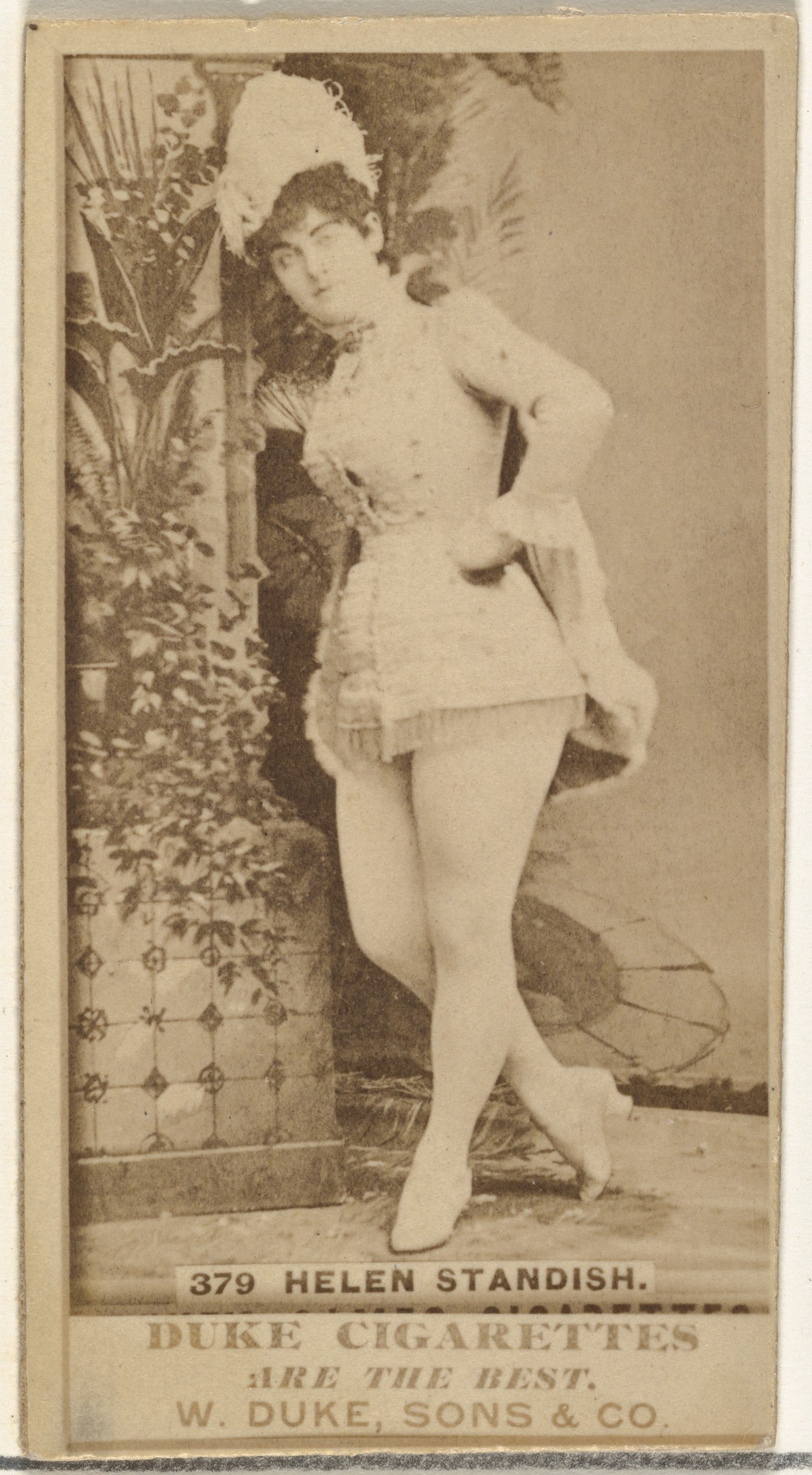 W. Duke, Sons & Co., Card Number 379, Helen Standish, from the Actors and Actresses series (N145-7) issued by Duke Sons & Co. to promote Duke Cigarettes