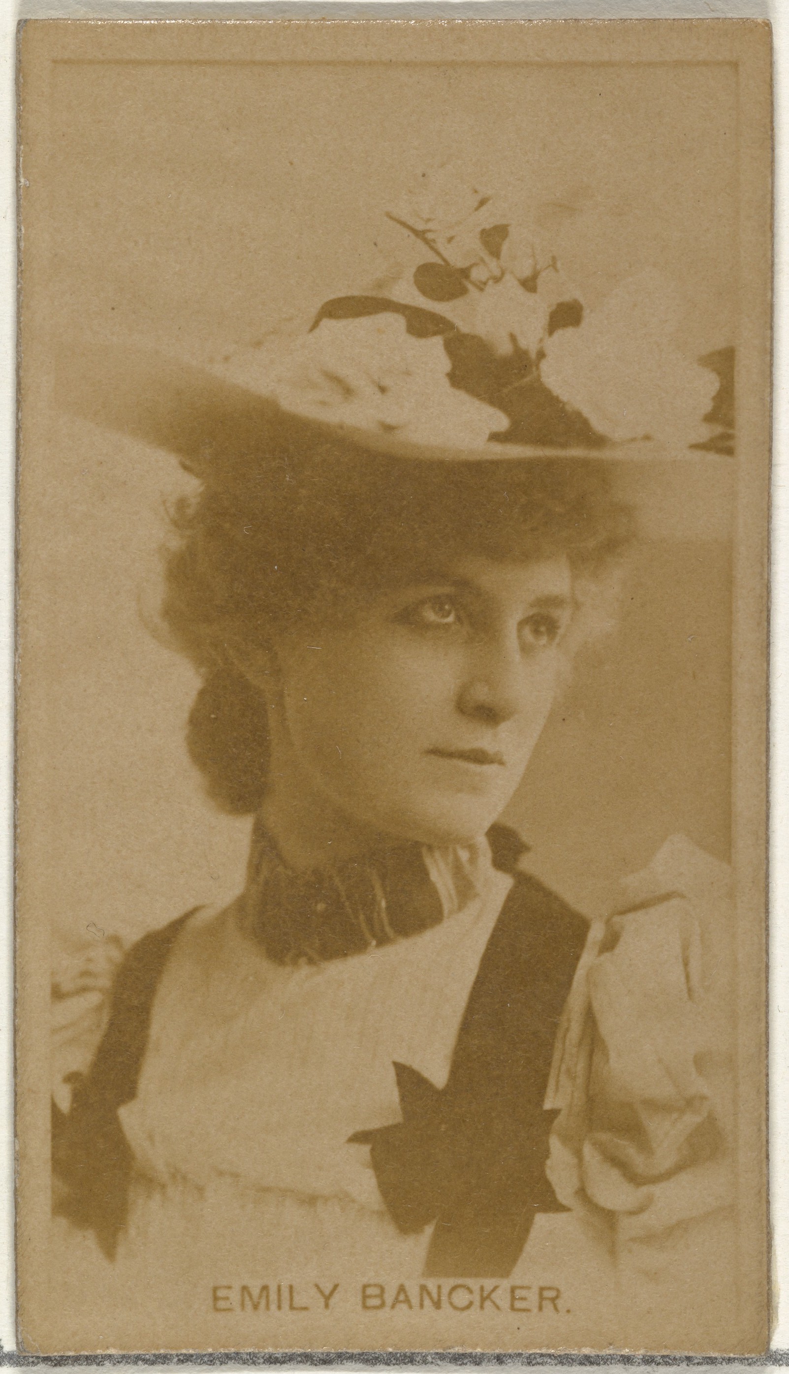 W. Duke, Sons & Co., Emily Bancker, from the Actors and Actresses series (N145-8) issued by Duke Sons & Co. to promote Duke Cigarettes