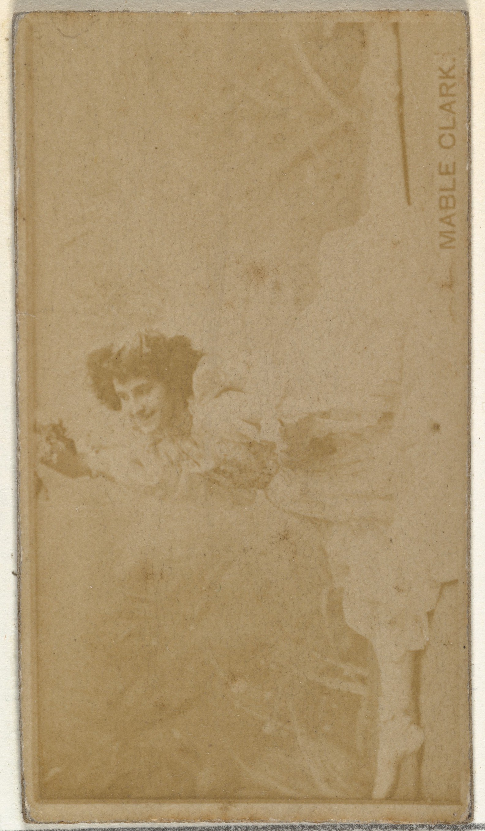 W. Duke, Sons & Co., Mable Clark, from the Actors and Actresses series (N145-8) issued by Duke Sons & Co. to promote Duke Cigarettes