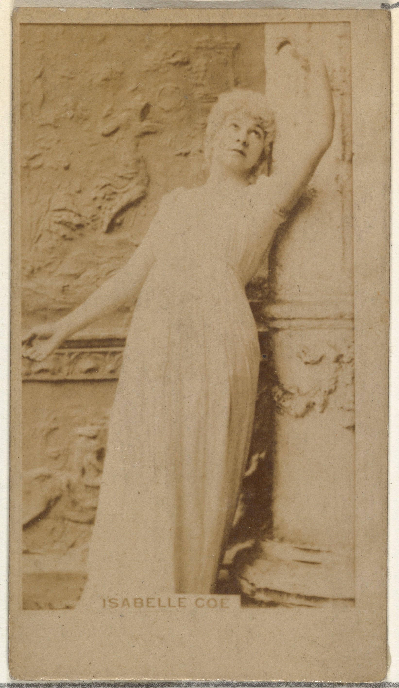 Isabelle Coe, from the Actors and Actresses series (N145-8) issued by Duke Sons & Co. to promote Duke Cigarettes
