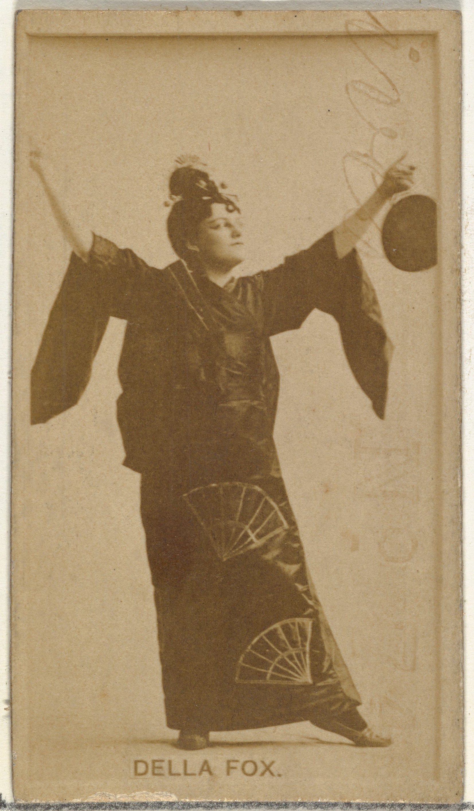 W. Duke, Sons & Co., Della Fox, from the Actors and Actresses series (N145-8) issued by Duke Sons & Co. to promote Duke Cigarettes