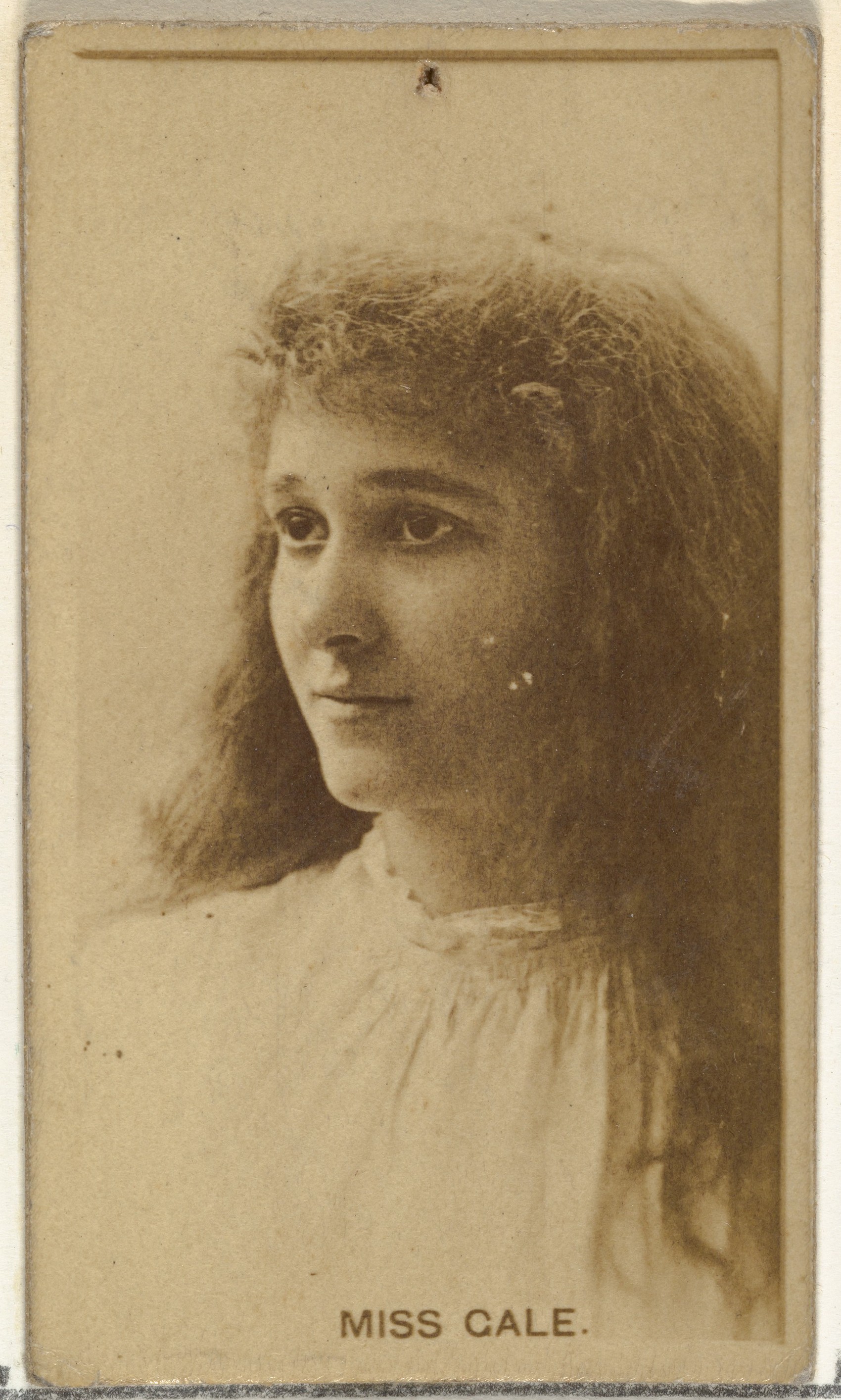 W. Duke, Sons & Co., Miss Gale, from the Actors and Actresses series (N145-8) issued by Duke Sons & Co. to promote Duke Cigarettes