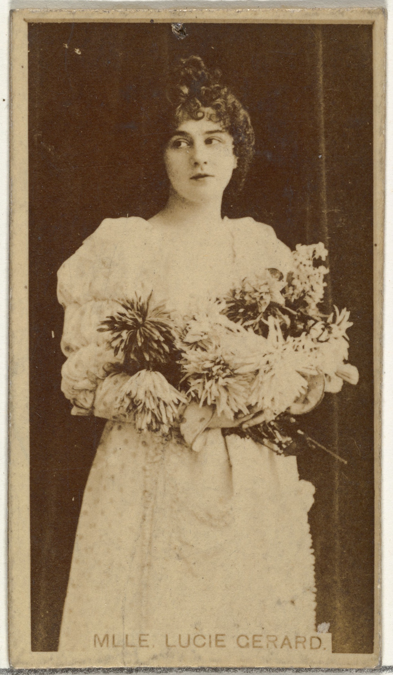W. Duke, Sons & Co., Mlle. Lucie Gerard, from the Actors and Actresses series (N145-8) issued by Duke Sons & Co. to promote Duke Cigarettes