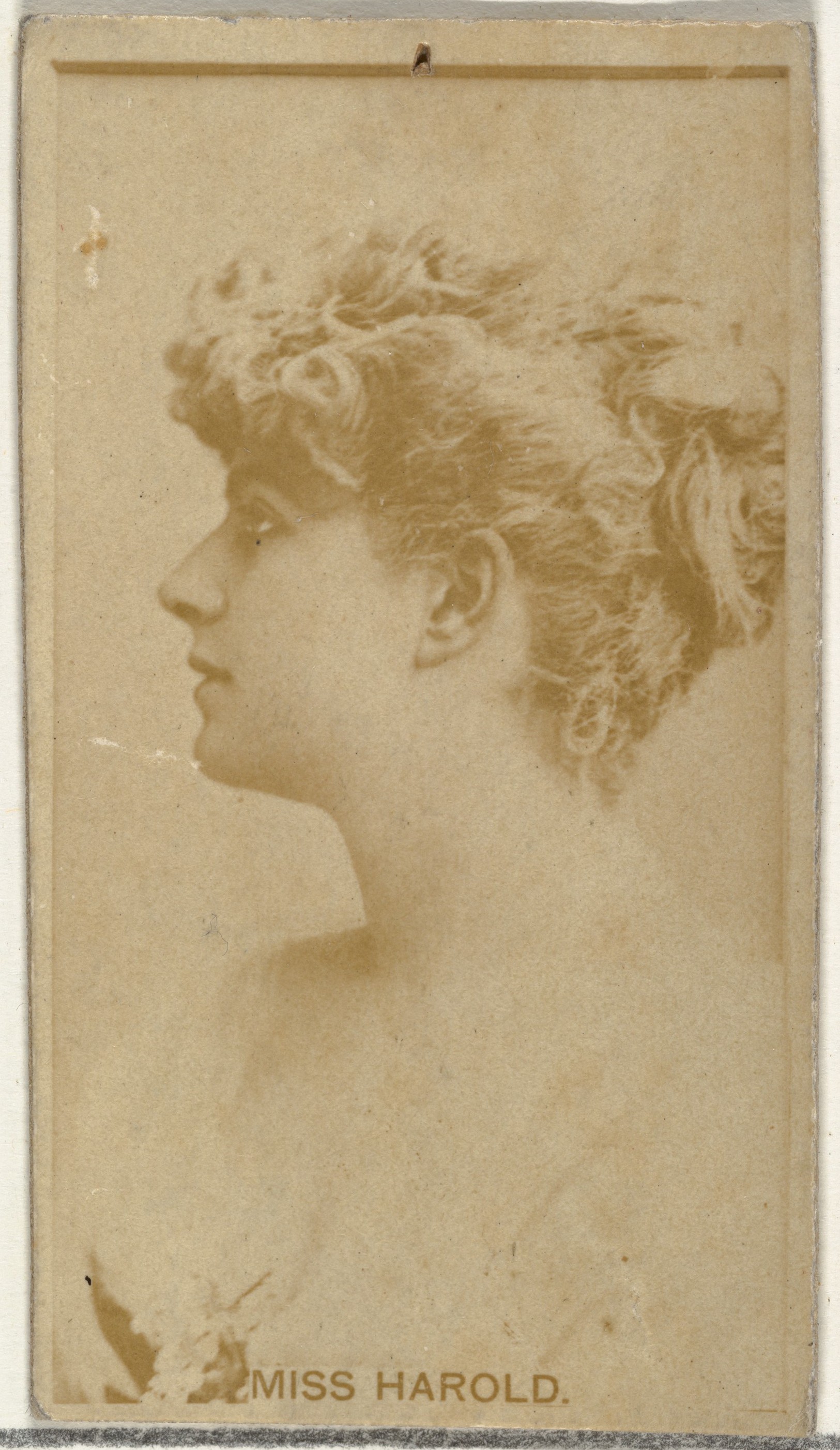 W. Duke, Sons & Co., Miss Harold, from the Actors and Actresses series (N145-8) issued by Duke Sons & Co. to promote Duke Cigarettes