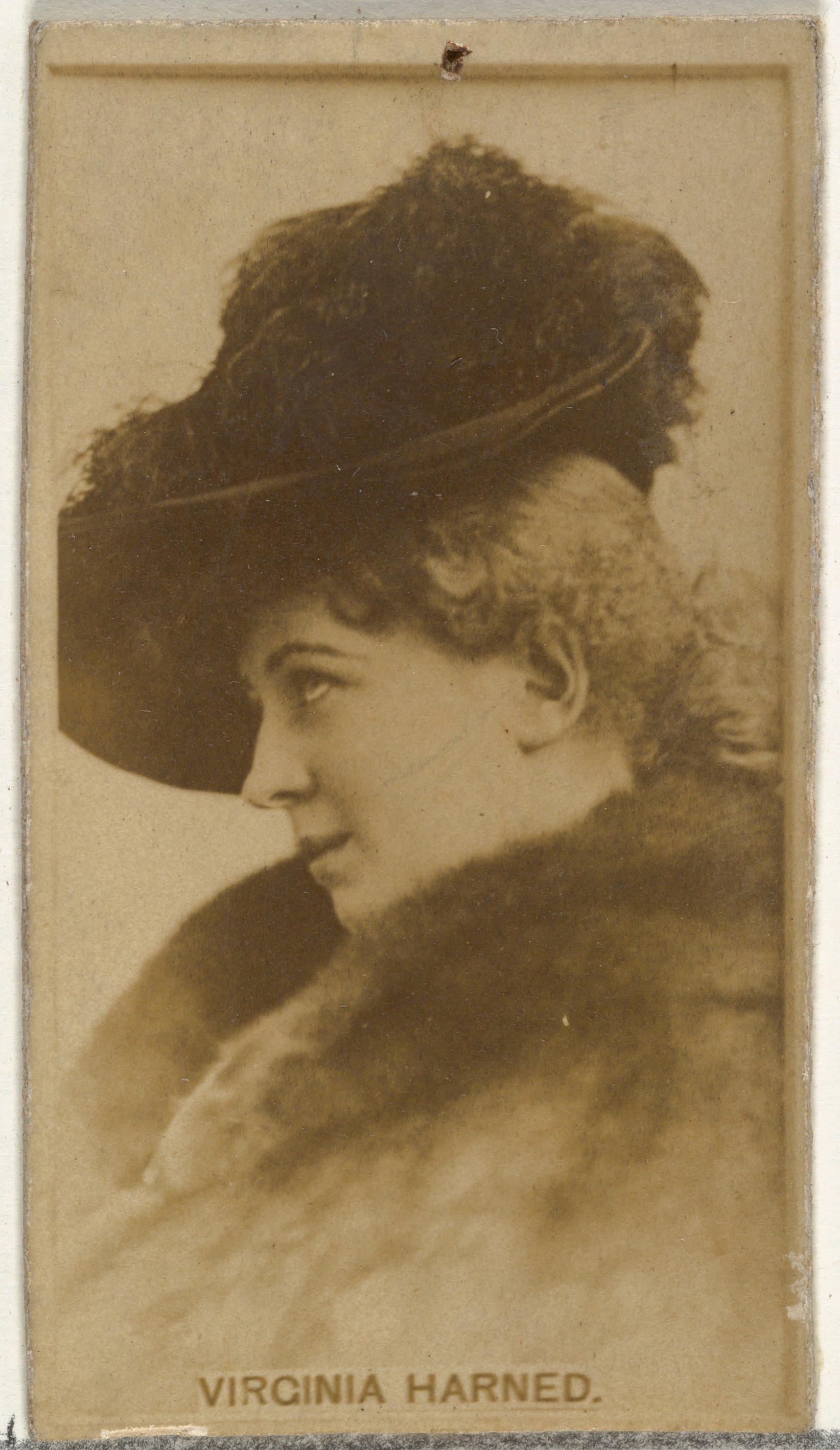 W. Duke, Sons & Co., Virginia Harned, from the Actors and Actresses series (N145-8) issued by Duke Sons & Co. to promote Duke Cigarettes