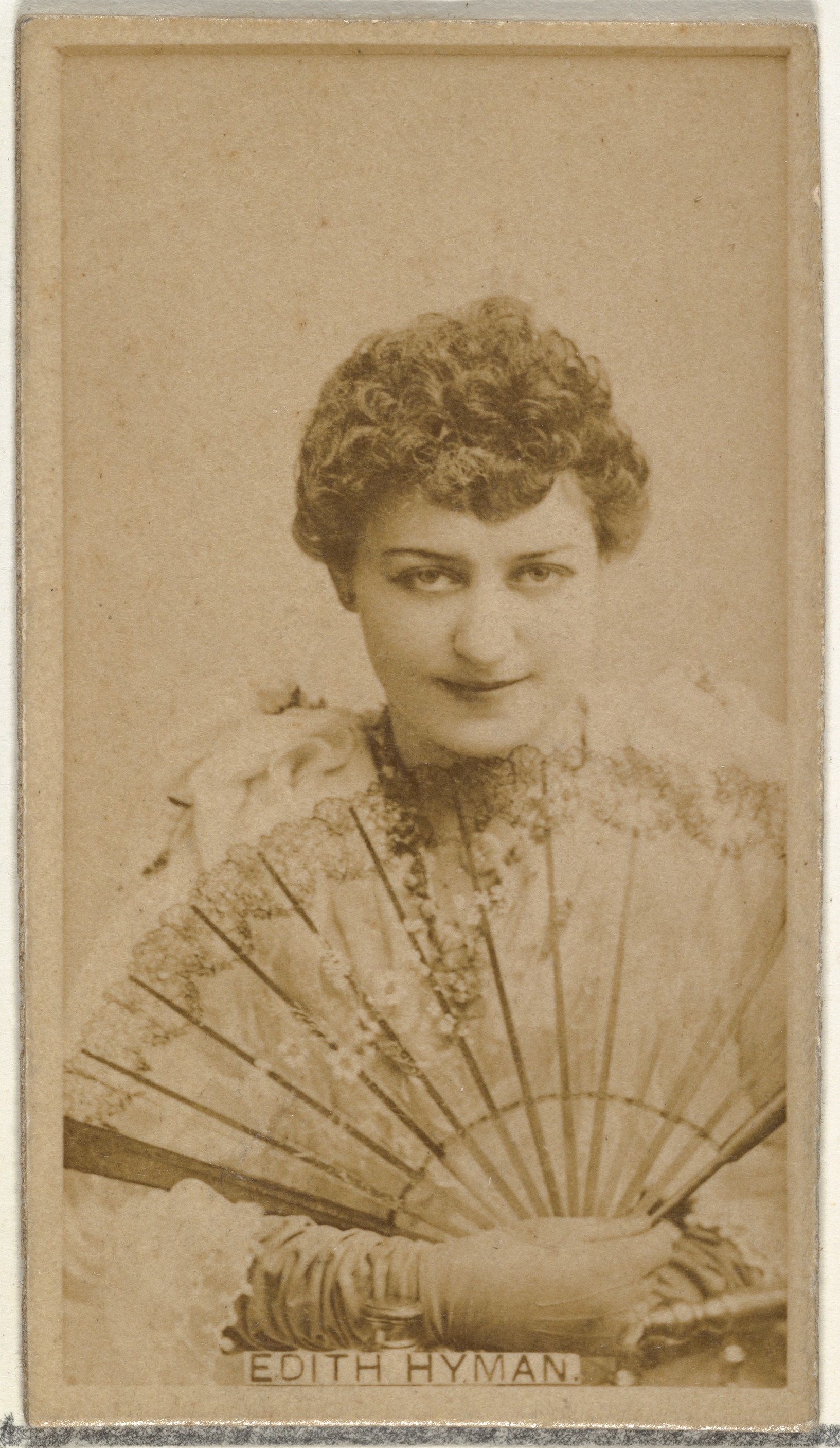 W. Duke, Sons & Co., Edith Hyman, from the Actors and Actresses series (N145-8) issued by Duke Sons & Co. to promote Duke Cigarettes