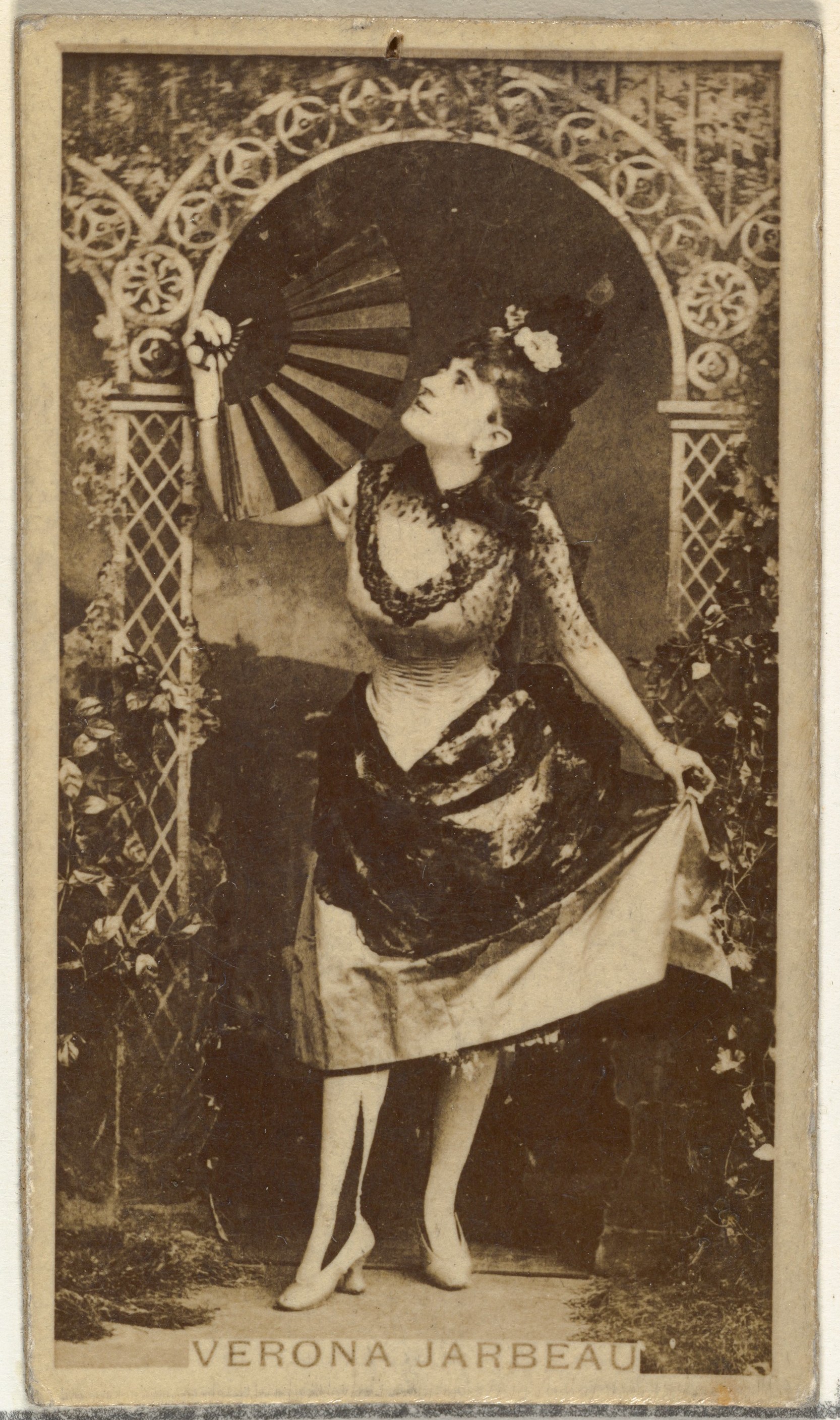 Verona Jarbeau, from the Actors and Actresses series (N145-8) issued by Duke Sons & Co. to promote Duke Cigarettes