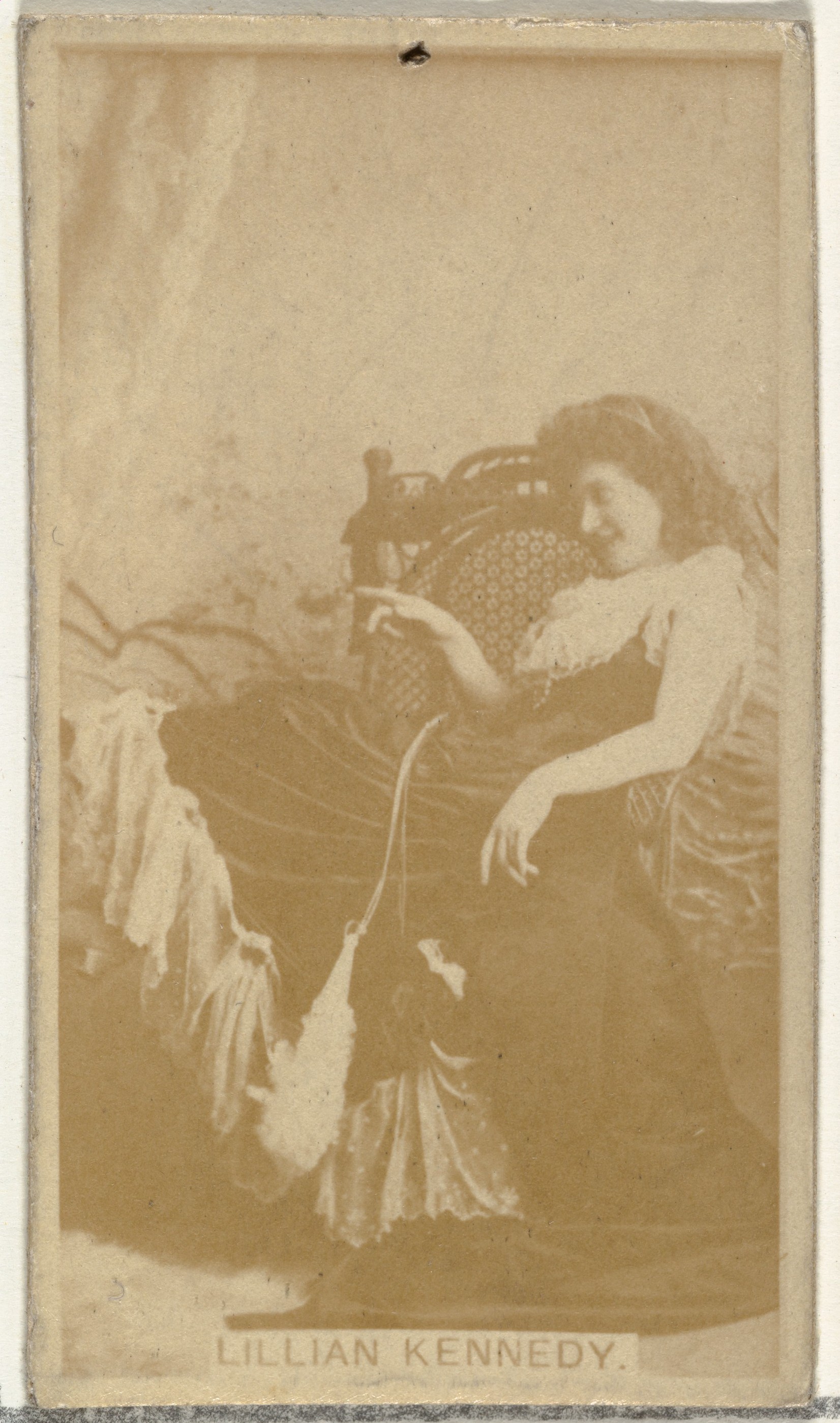 Lillian Kennedy, from the Actors and Actresses series (N145-8) issued by Duke Sons & Co. to promote Duke Cigarettes