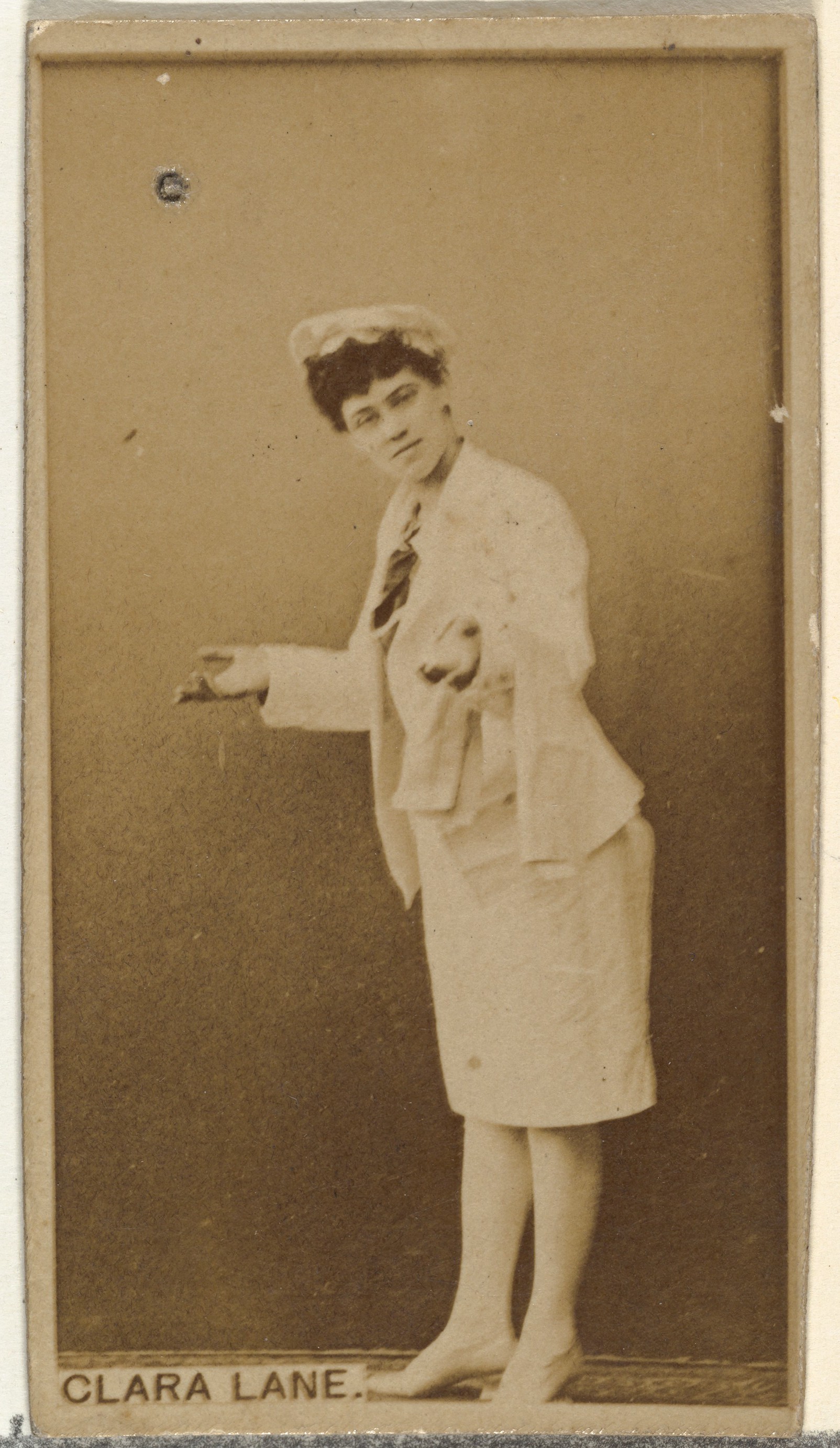 W. Duke, Sons & Co., Clara Lane, from the Actors and Actresses series (N145-8) issued by Duke Sons & Co. to promote Duke Cigarettes