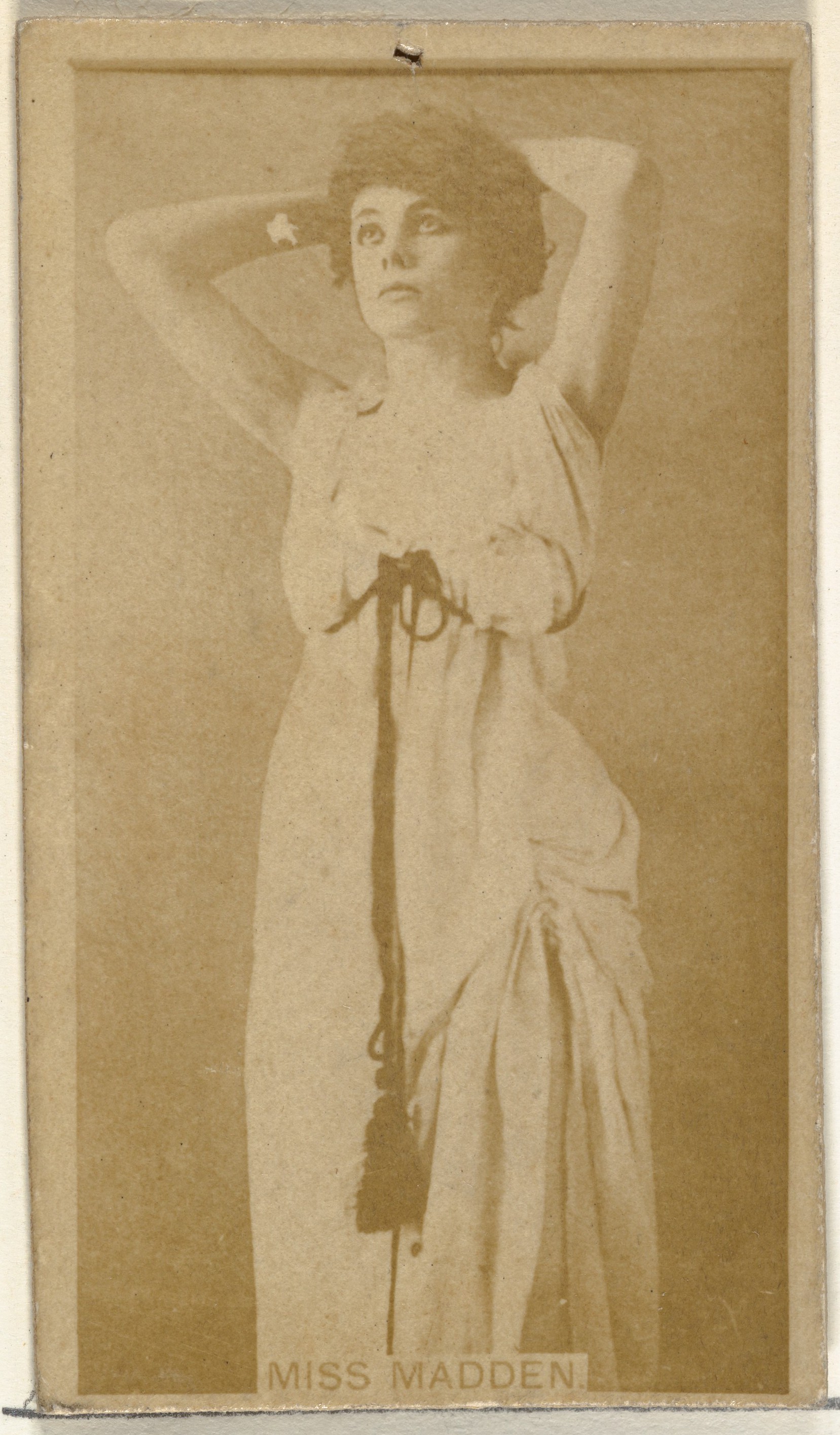 W. Duke, Sons & Co., Miss Madden, from the Actors and Actresses series (N145-8) issued by Duke Sons & Co. to promote Duke Cigarettes