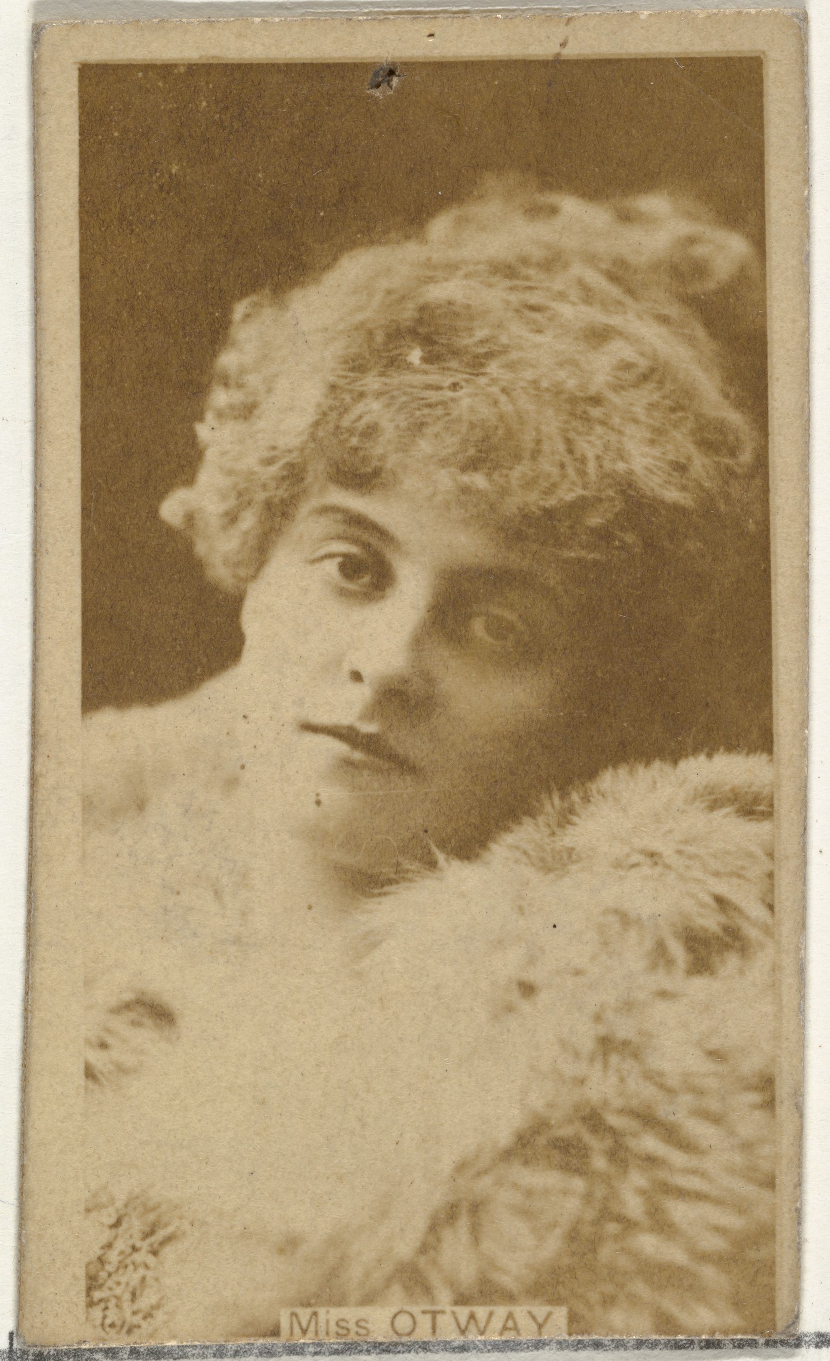 W. Duke, Sons & Co., Miss Otway, from the Actors and Actresses series (N145-8) issued by Duke Sons & Co. to promote Duke Cigarettes