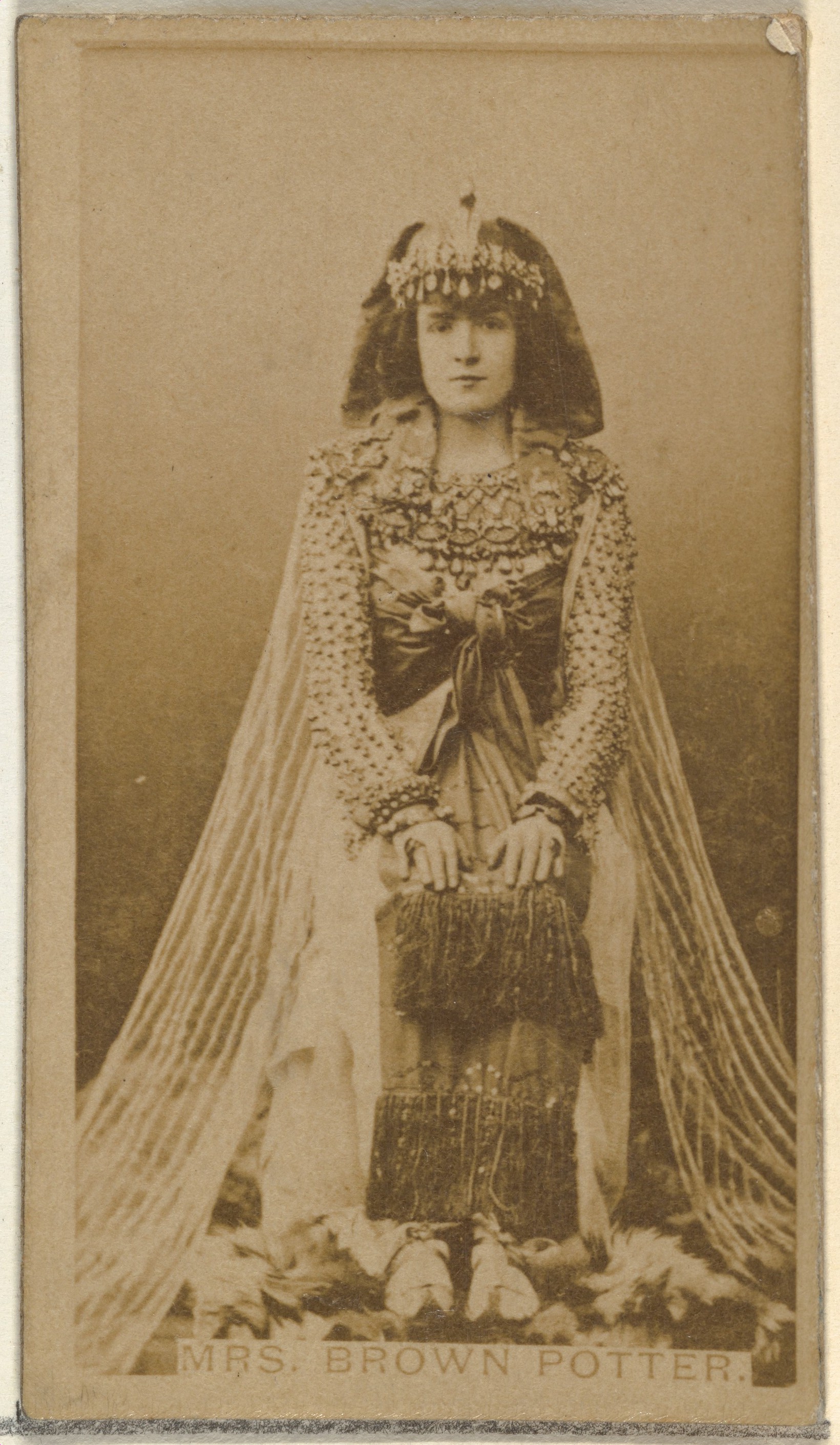 Mrs. J. Brown Potter, from the Actors and Actresses series (N145-8) issued by Duke Sons & Co. to promote Duke Cigarettes