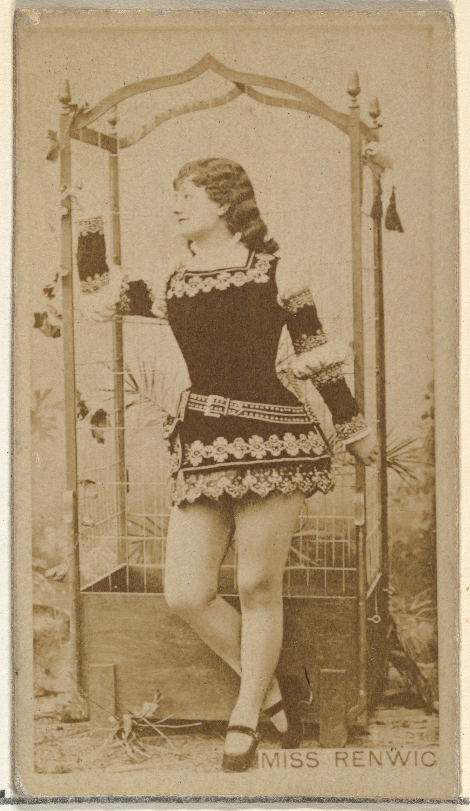 W. Duke, Sons & Co., Miss Renwick, from the Actors and Actresses series (N145-8) issued by Duke Sons & Co. to promote Duke Cigarettes