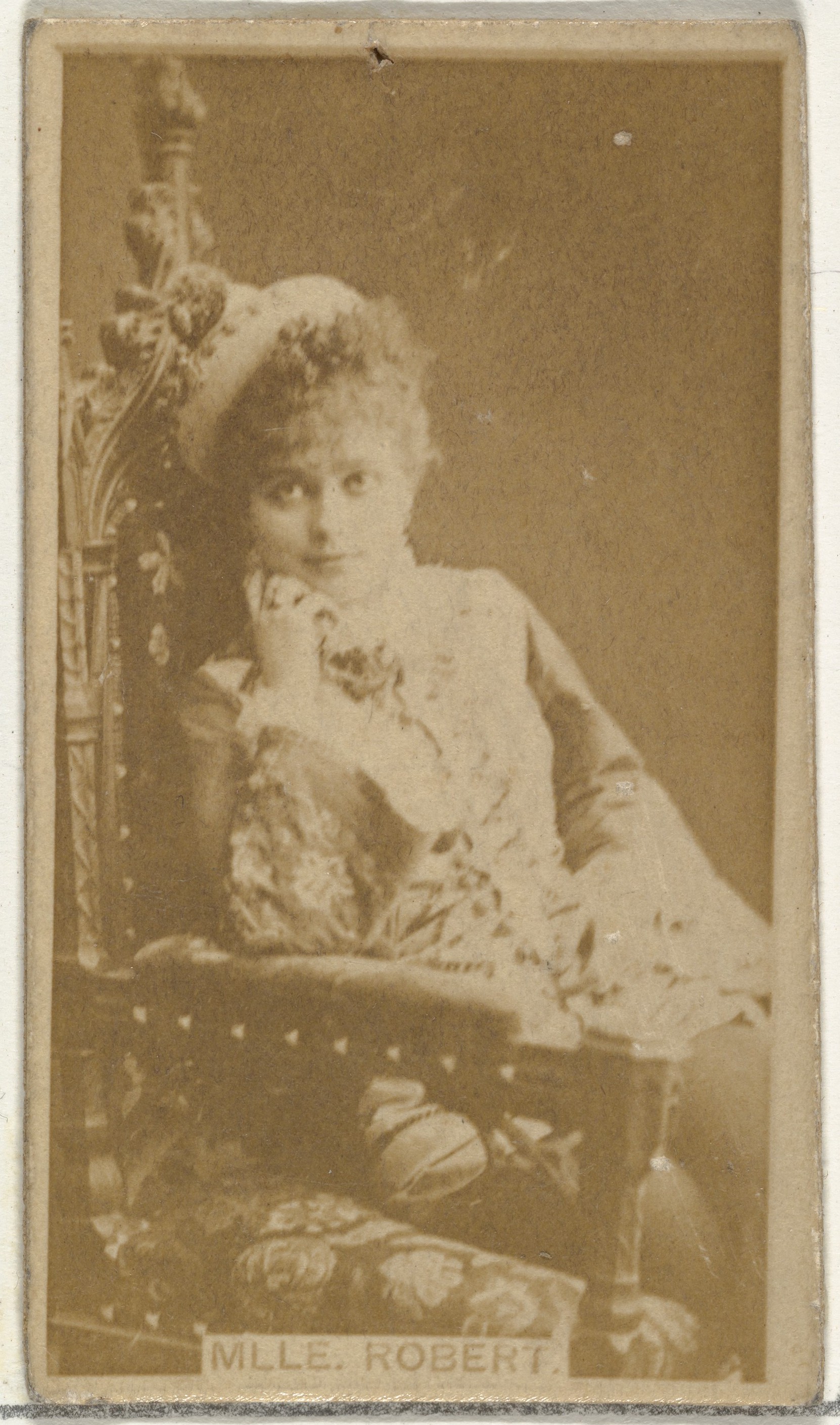 Mlle. Robert, from the Actors and Actresses series (N145-8) issued by Duke Sons & Co. to promote Duke Cigarettes