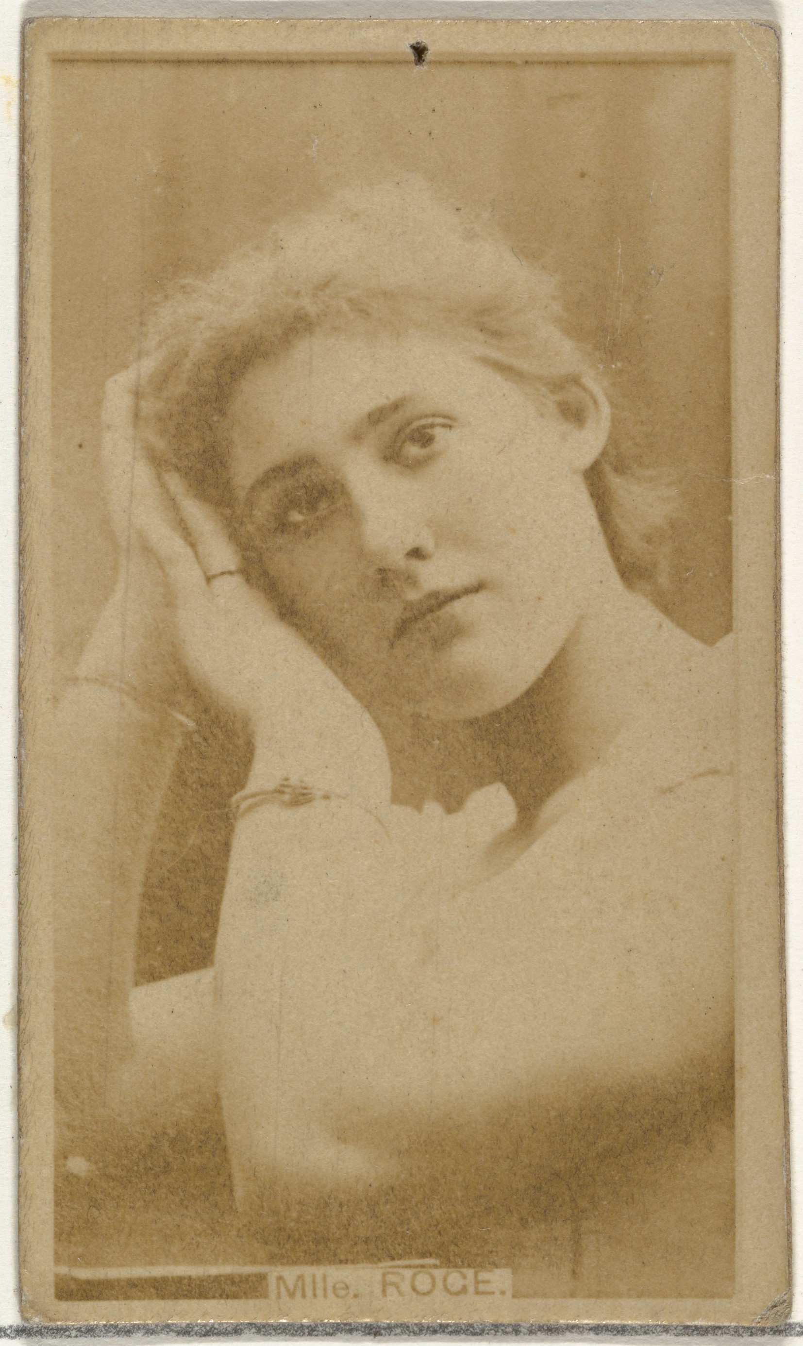W. Duke, Sons & Co., Mlle. Roge, from the Actors and Actresses series (N145-8) issued by Duke Sons & Co. to promote Duke Cigarettes