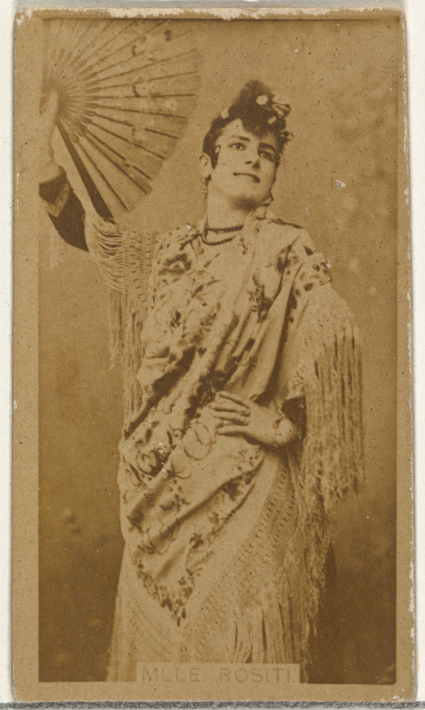 W. Duke, Sons & Co., Mlle. Rositi, from the Actors and Actresses series (N145-8) issued by Duke Sons & Co. to promote Duke Cigarettes
