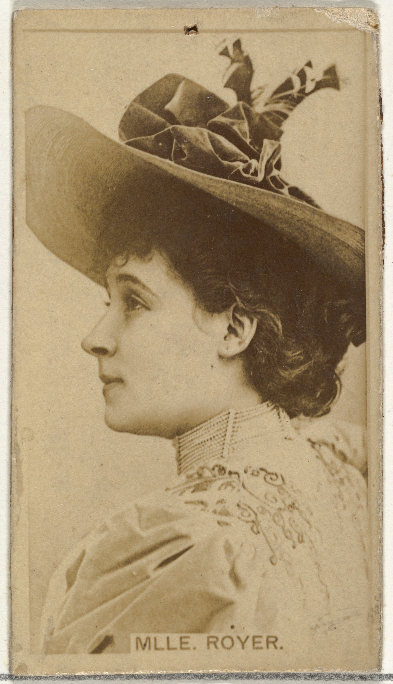 W. Duke, Sons & Co., Mlle. Royer, from the Actors and Actresses series (N145-8) issued by Duke Sons & Co. to promote Duke Cigarettes
