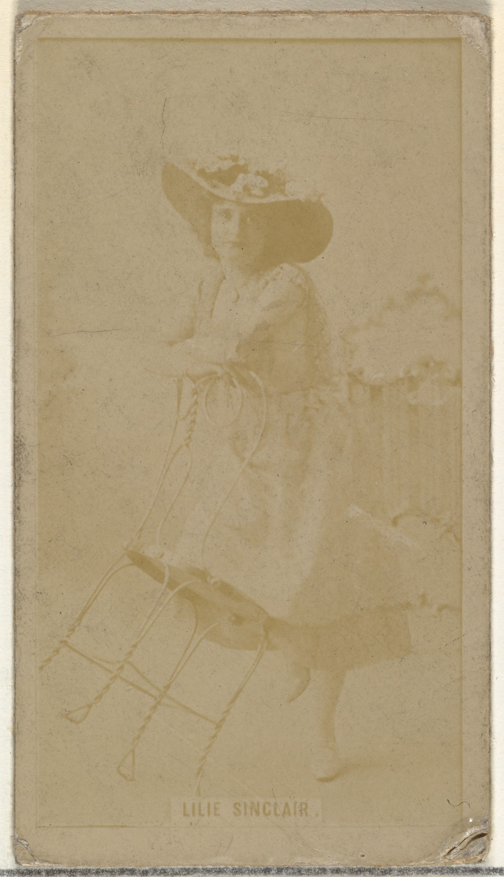 Lilie Sinclair, from the Actors and Actresses series (N145-8) issued by Duke Sons & Co. to promote Duke Cigarettes