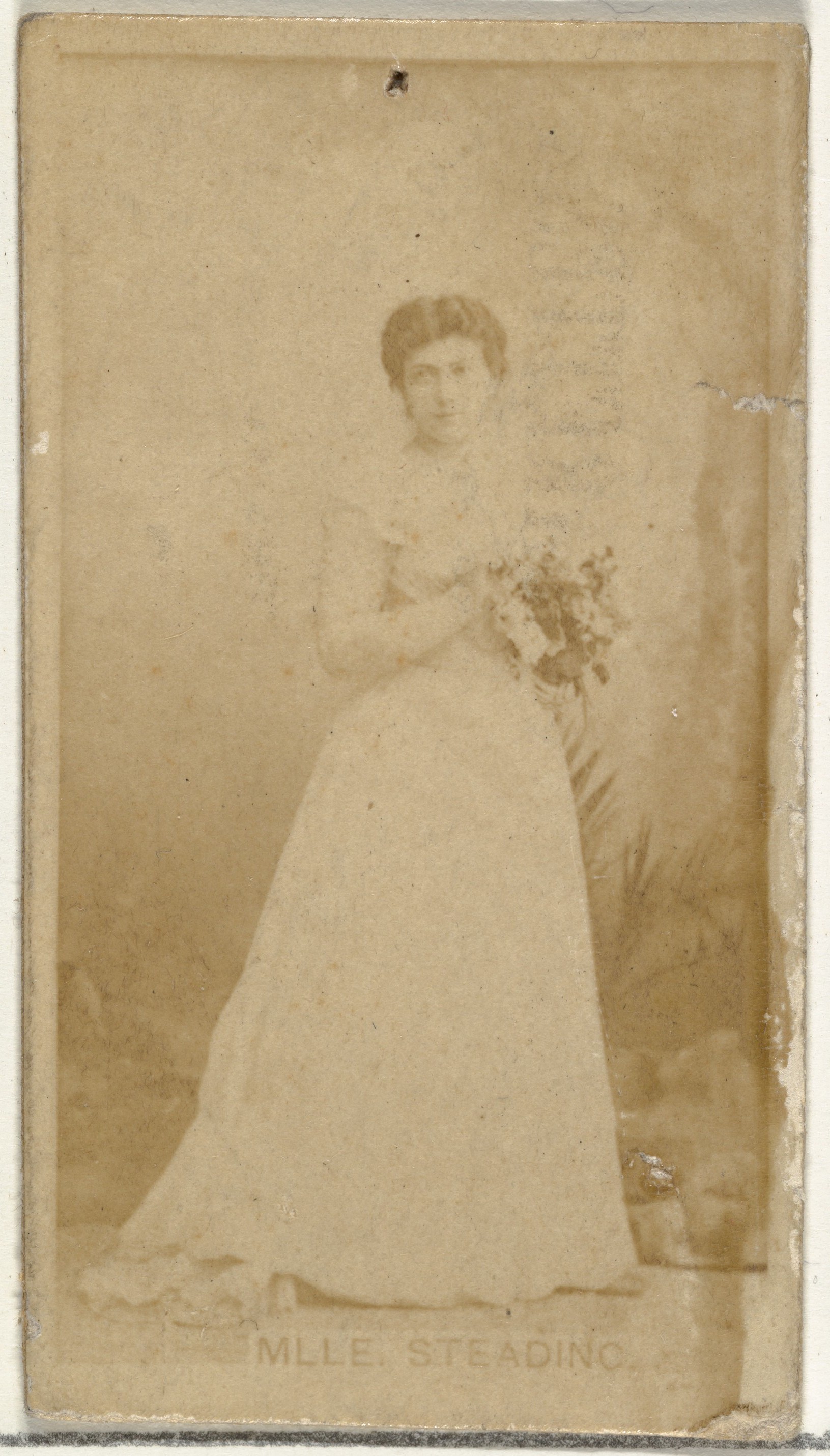 W. Duke, Sons & Co., Mlle. Steading, from the Actors and Actresses series (N145-8) issued by Duke Sons & Co. to promote Duke Cigarettes