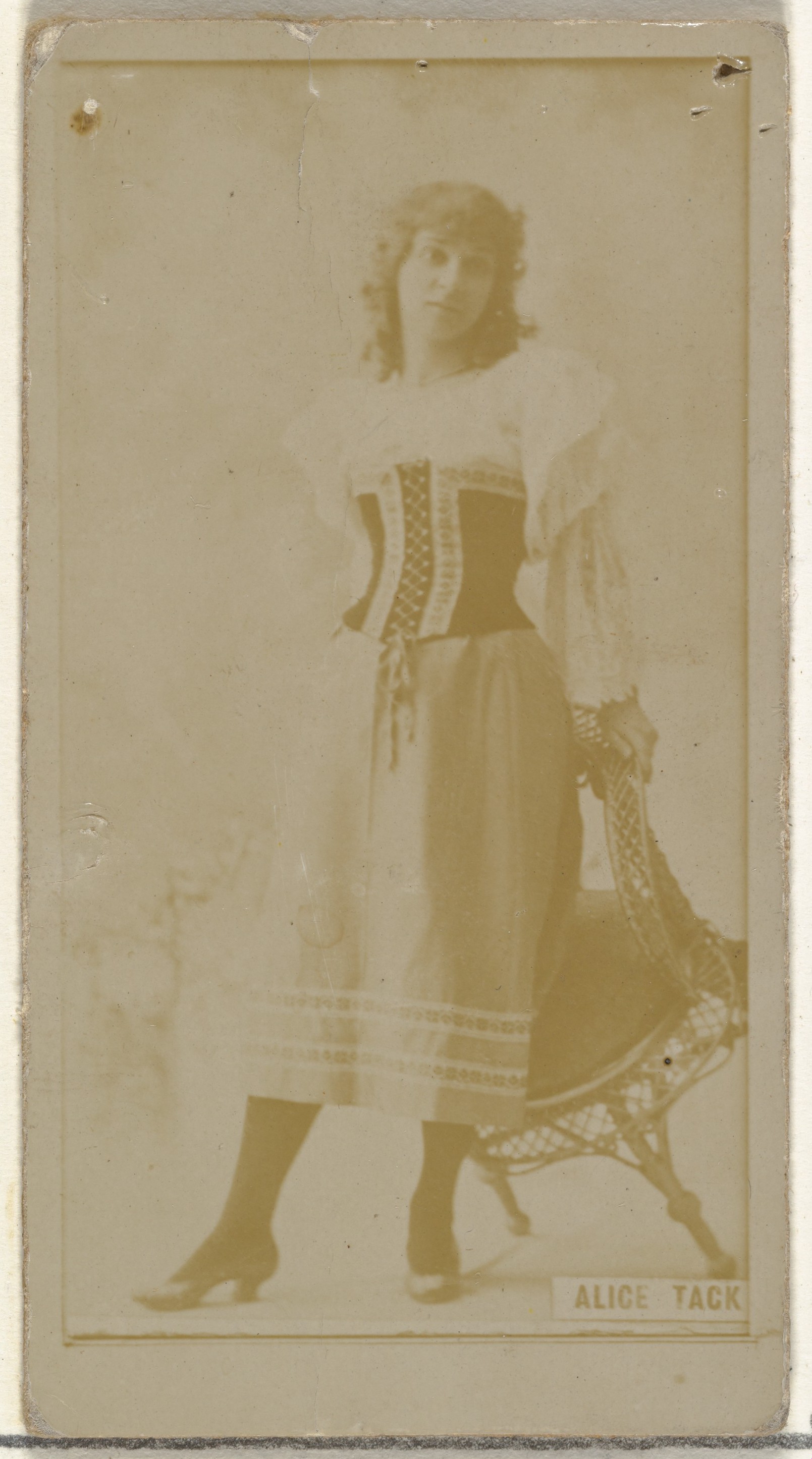 Alice Tack, from the Actors and Actresses series (N145-8) issued by Duke Sons & Co. to promote Duke Cigarettes