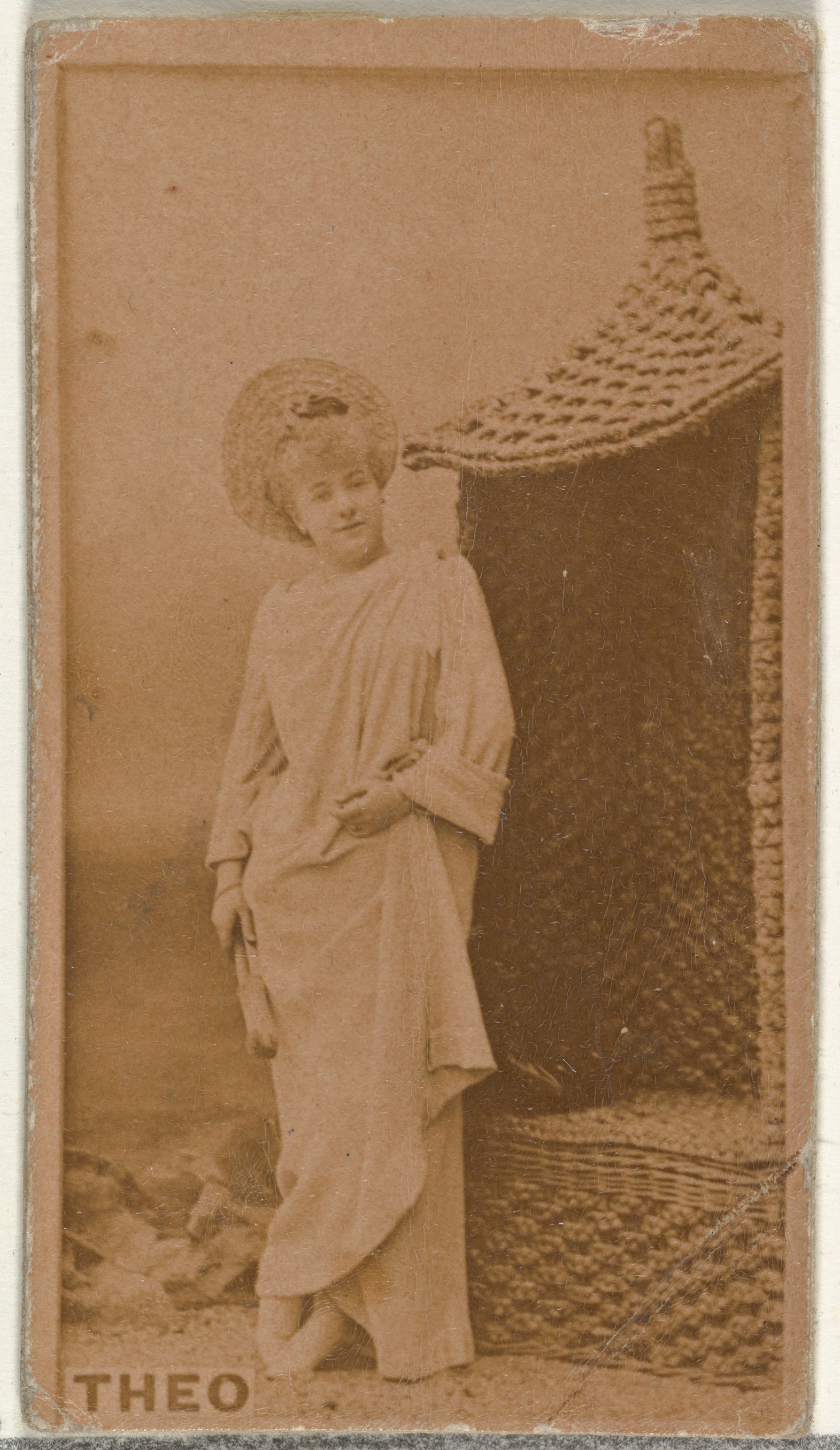 W. Duke, Sons & Co., Theo, from the Actors and Actresses series (N145-8) issued by Duke Sons & Co. to promote Duke Cigarettes