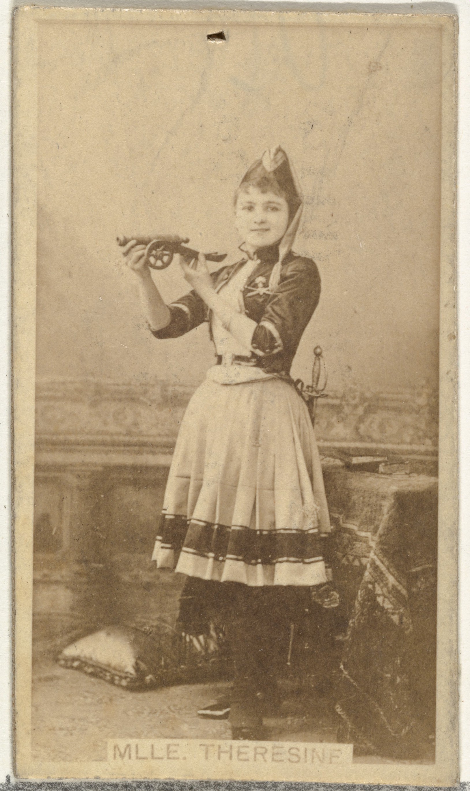 W. Duke, Sons & Co., Mlle. Theresine, from the Actors and Actresses series (N145-8) issued by Duke Sons & Co. to promote Duke Cigarettes