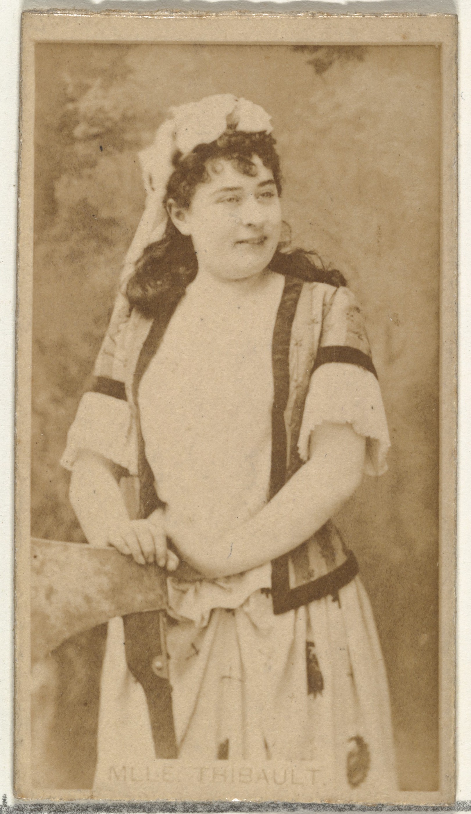 W. Duke, Sons & Co., Mlle. Thibault, from the Actors and Actresses series (N145-8) issued by Duke Sons & Co. to promote Duke Cigarettes