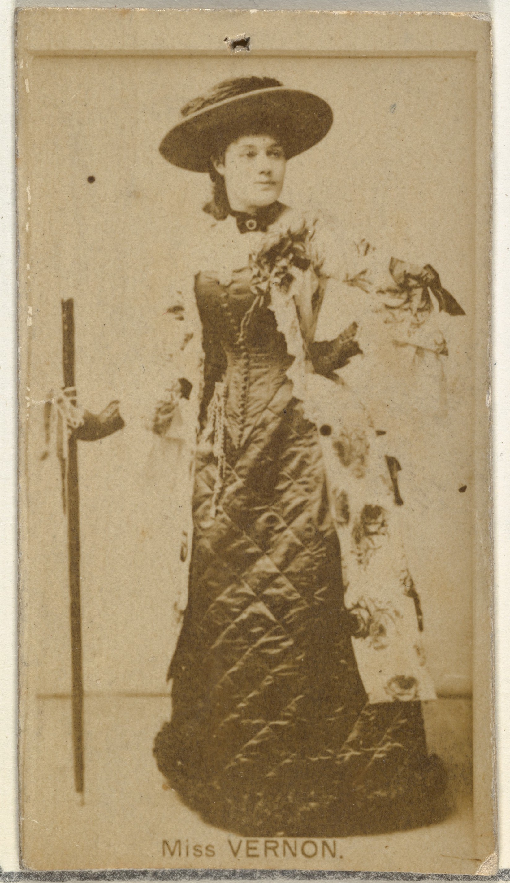 W. Duke, Sons & Co., Miss Vernon, from the Actors and Actresses series (N145-8) issued by Duke Sons & Co. to promote Duke Cigarettes