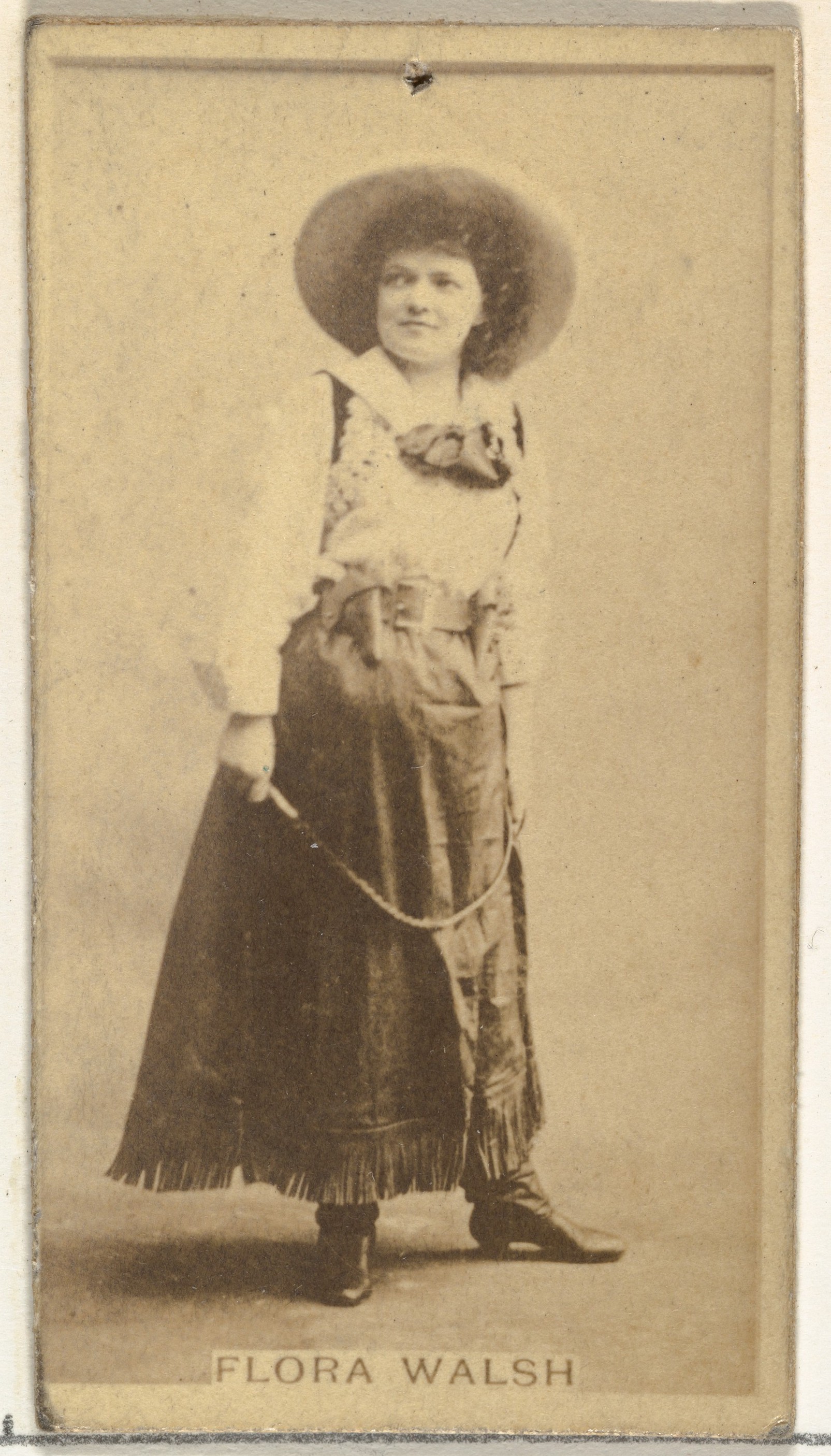 W. Duke, Sons & Co., Flora Walsh, from the Actors and Actresses series (N145-8) issued by Duke Sons & Co. to promote Duke Cigarettes