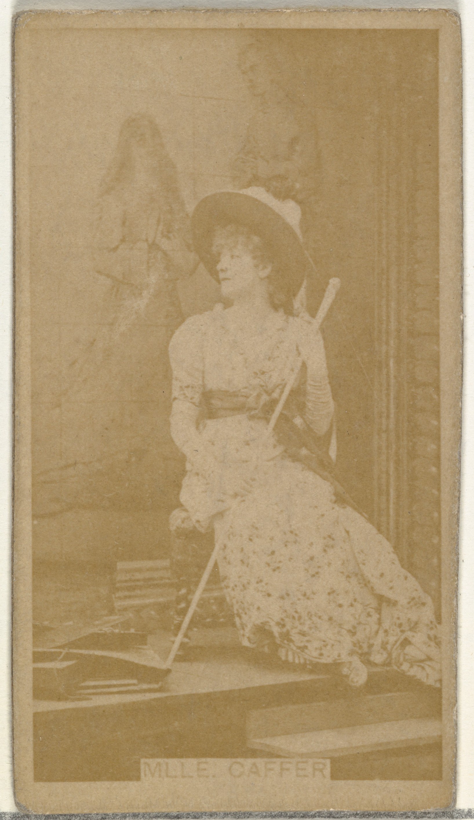 W. Duke, Sons & Co., Mlle. Caffer, from the Actors and Actresses series (N145-8) issued by Duke Sons & Co. to promote Duke Cigarettes