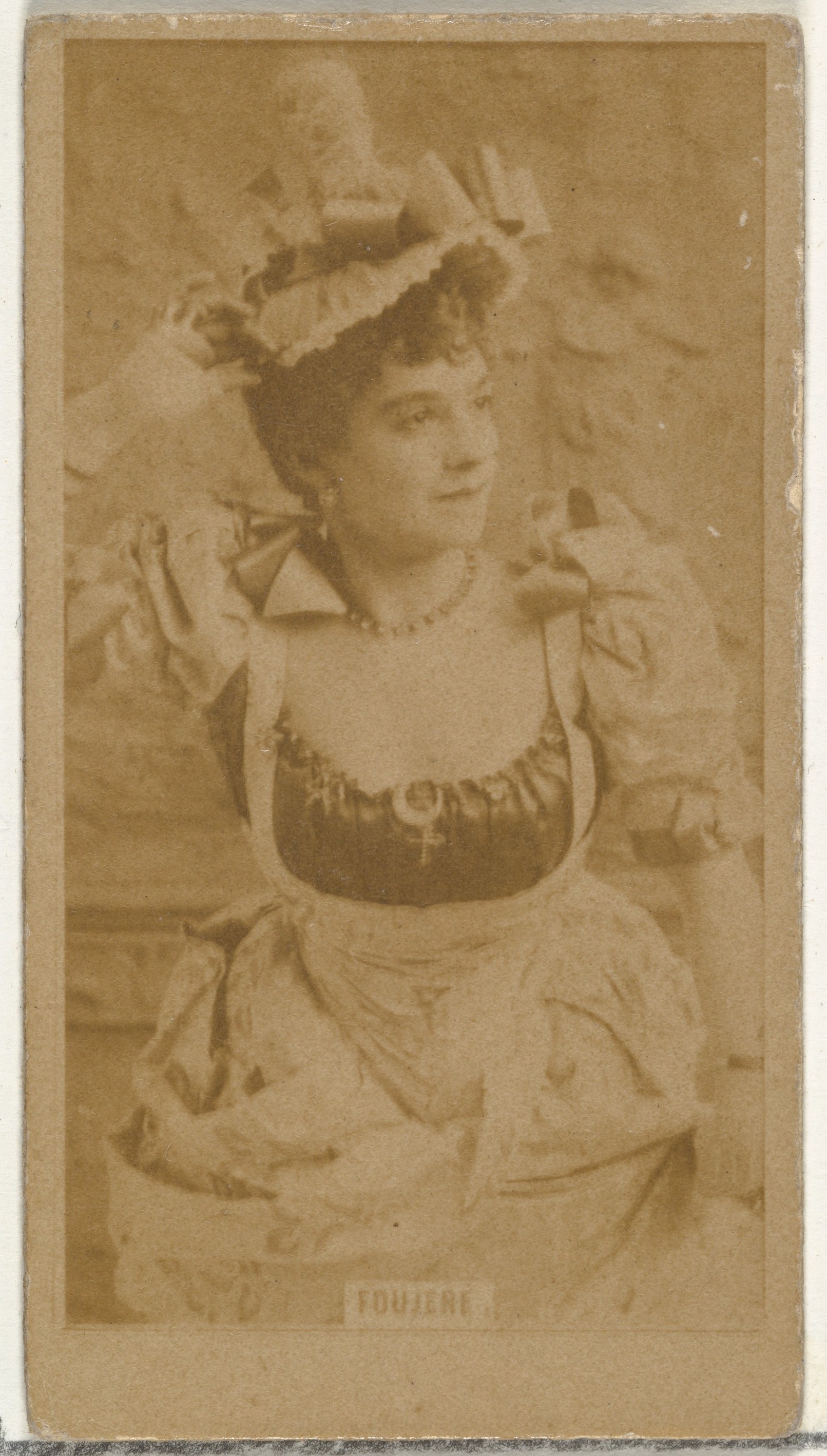 W. Duke, Sons & Co., Miss Foujere, from the Actors and Actresses series (N145-8) issued by Duke Sons & Co. to promote Duke Cigarettes