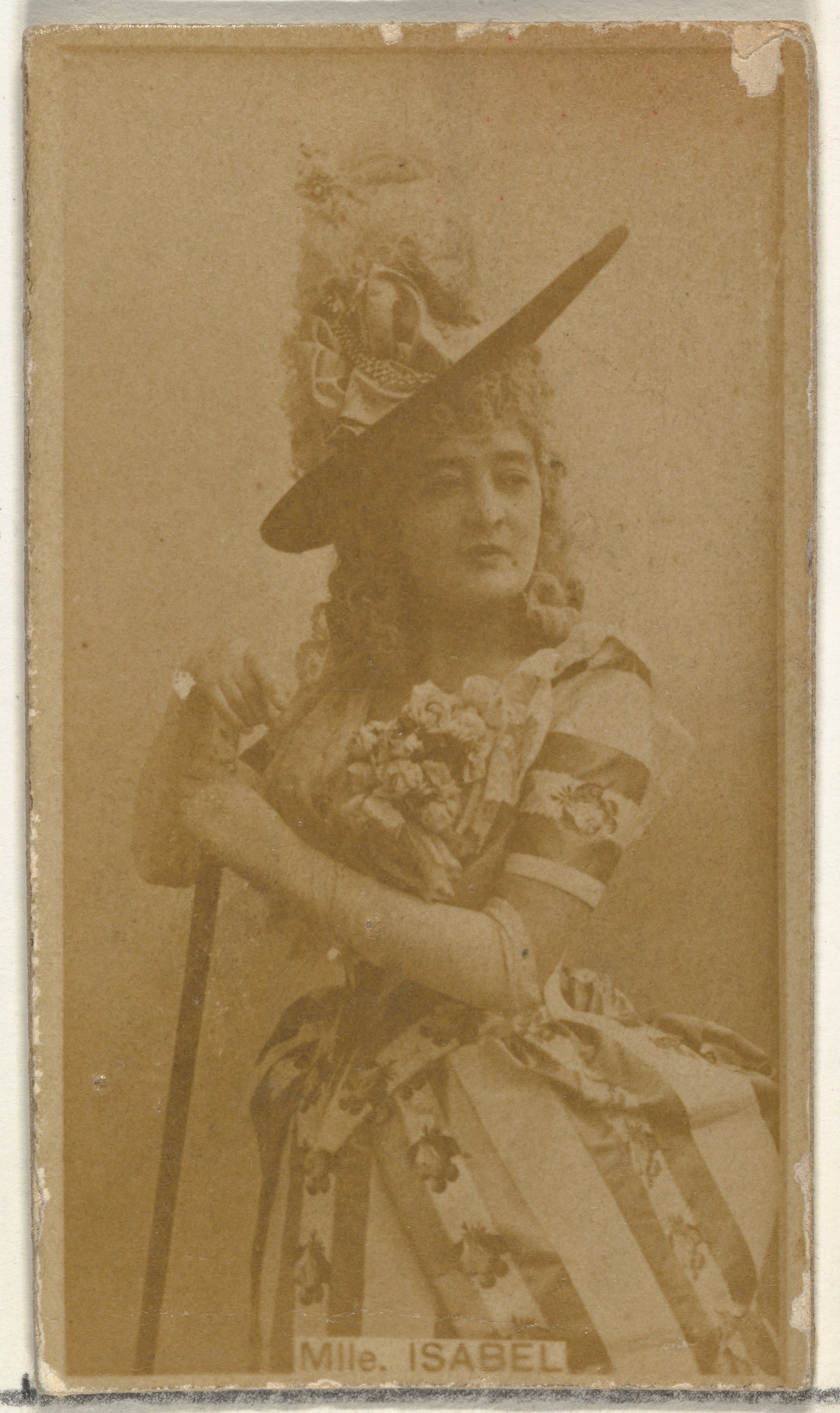 Mlle. Isabel, from the Actors and Actresses series (N145-8) issued by Duke Sons & Co. to promote Duke Cigarettes