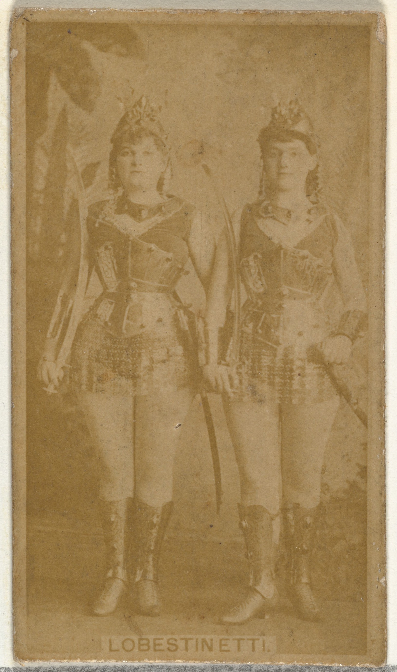 W. Duke, Sons & Co., Lobestinetti, from the Actors and Actresses series (N145-8) issued by Duke Sons & Co. to promote Duke Cigarettes