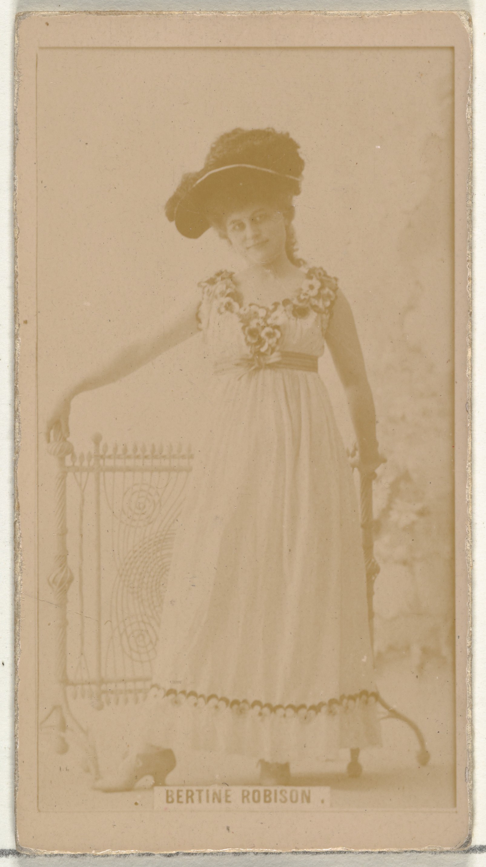 Bertine Robison, from the Actors and Actresses series (N145-8) issued by Duke Sons & Co. to promote Duke Cigarettes