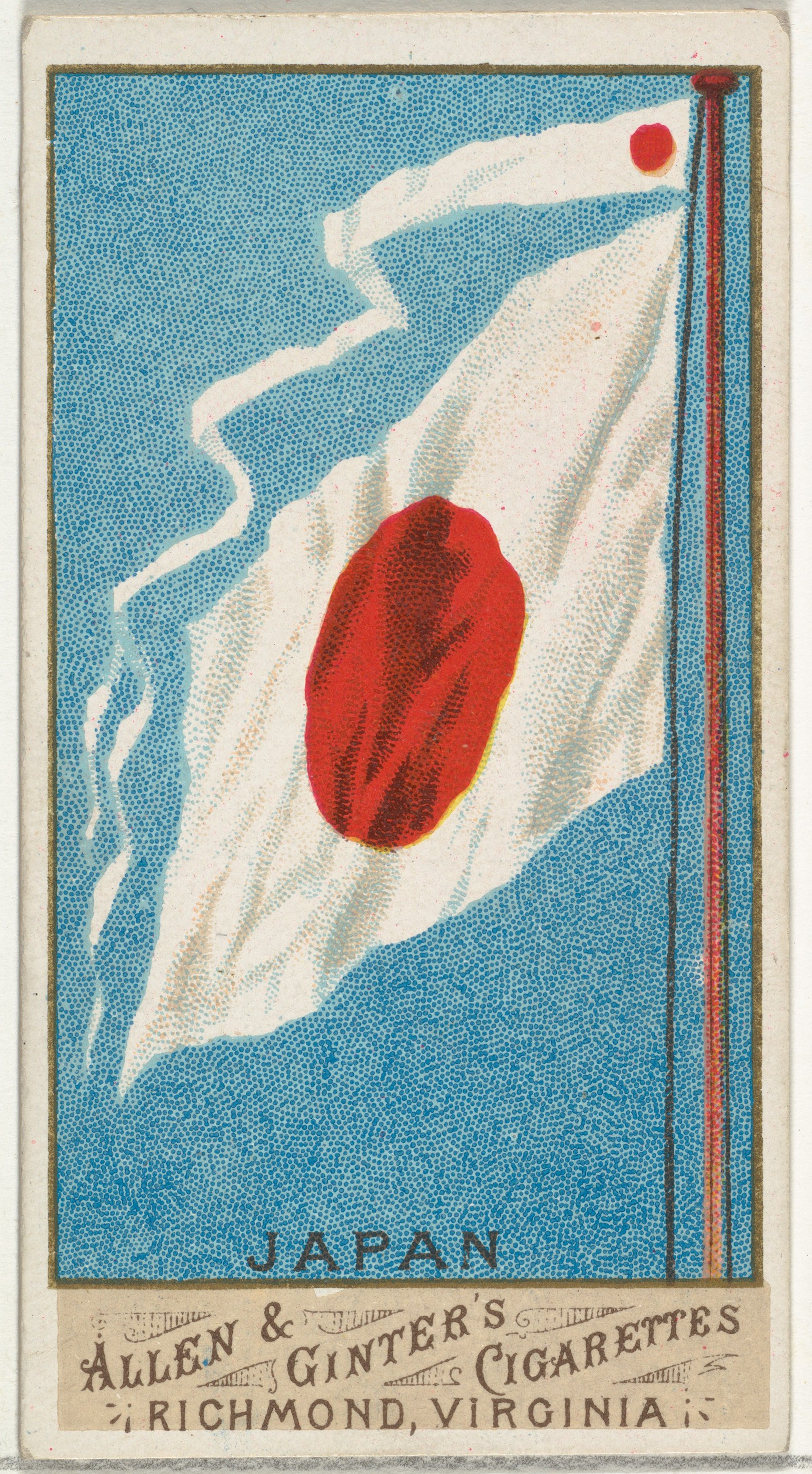 Allen & Ginter, Japan, from Flags of All Nations, Series 1 (N9) for Allen & Ginter Cigarettes Brands