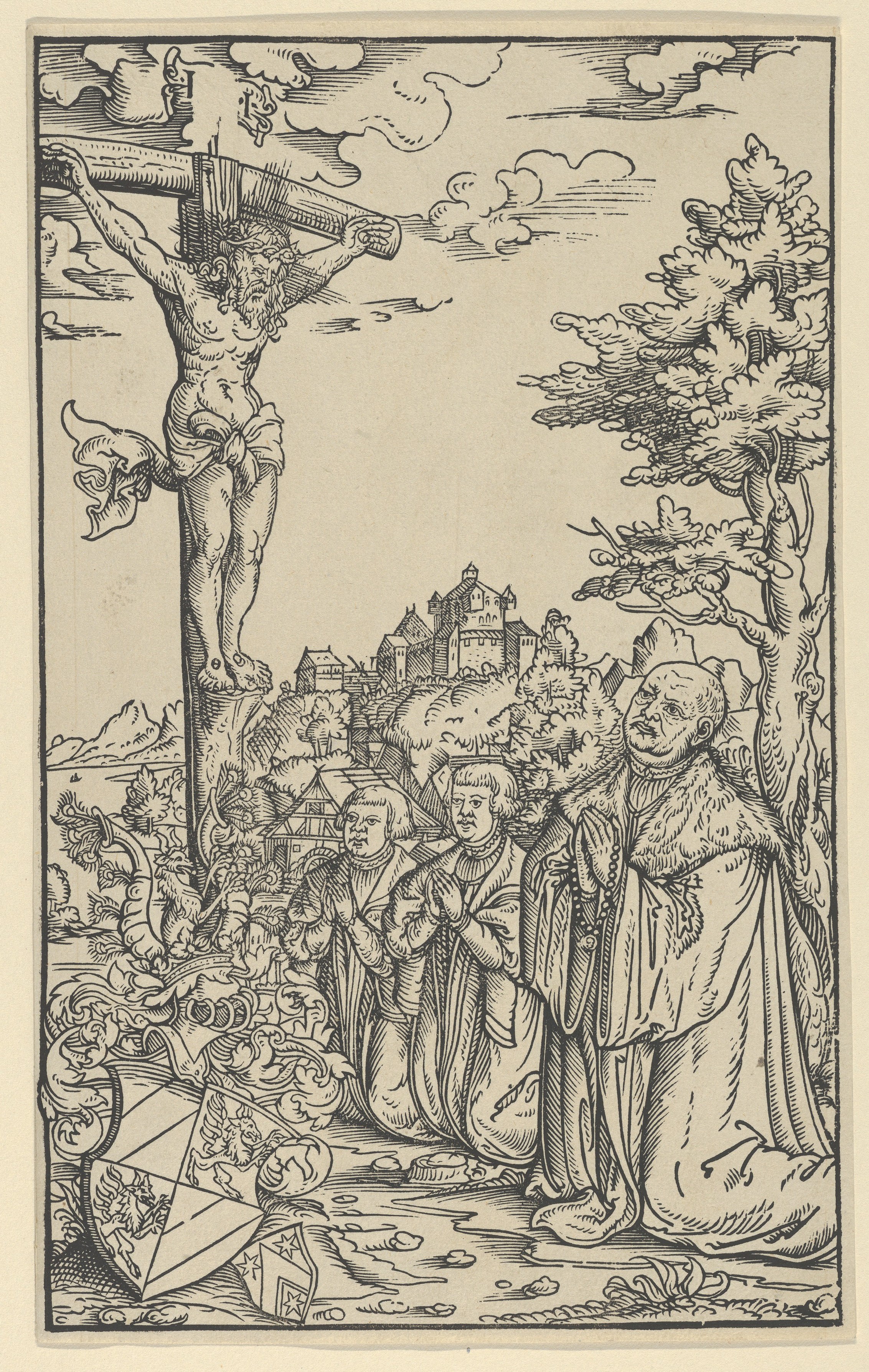 Lucas Cranach The Younger And Workshop | Book-Plate Of Christoph ...