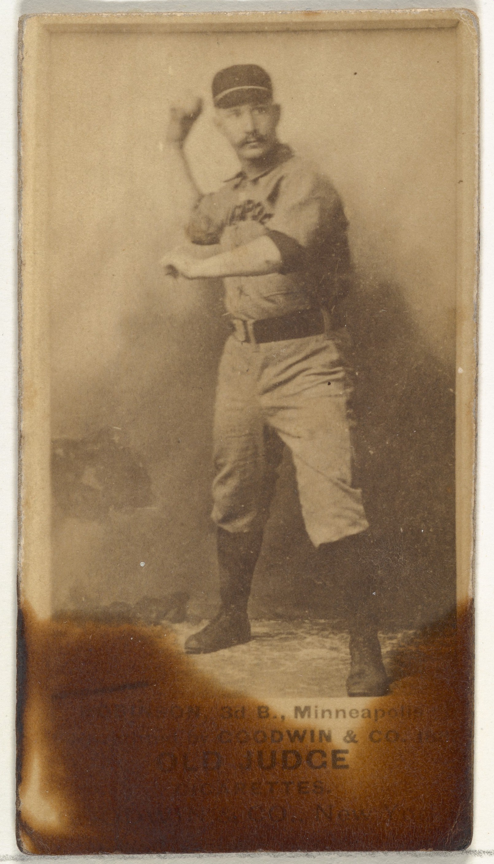 Goodwin & Company, Myers C. Robinson, 3rd Base, Minneapolis, from the Old Judge series (N172) for Old Judge Cigarettes