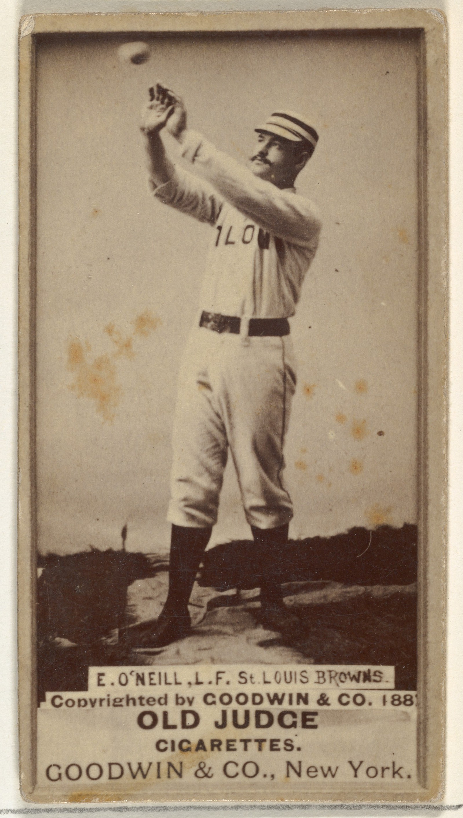 Issued By Goodwin Company James Edward Tip O Neill Left Field St Louis Browns From The Old Judge Series N172 For Old Judge Cigarettes The Metropolitan Museum Of Art