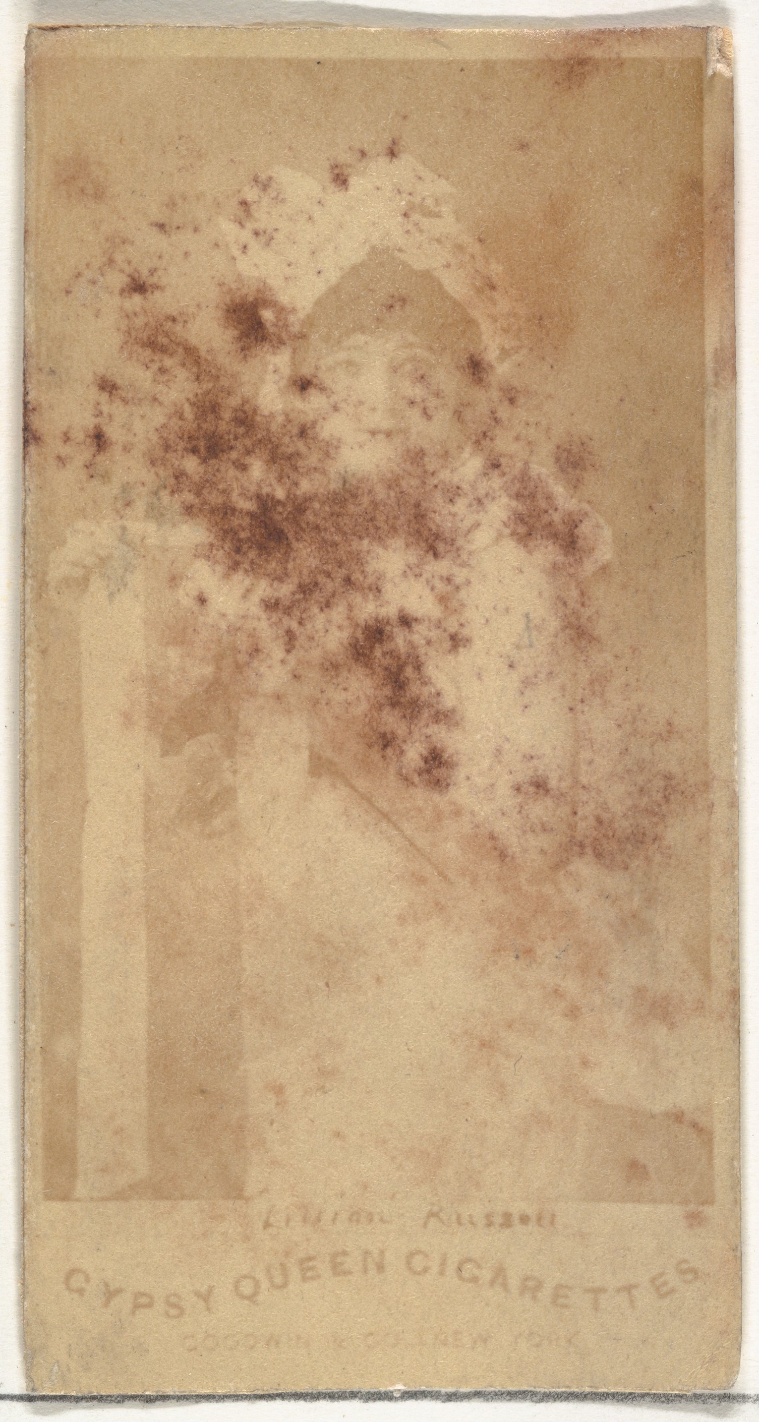 Goodwin & Company, Lillian Russell, from the Actors and Actresses series (N171) for Gypsy Queen Cigarettes