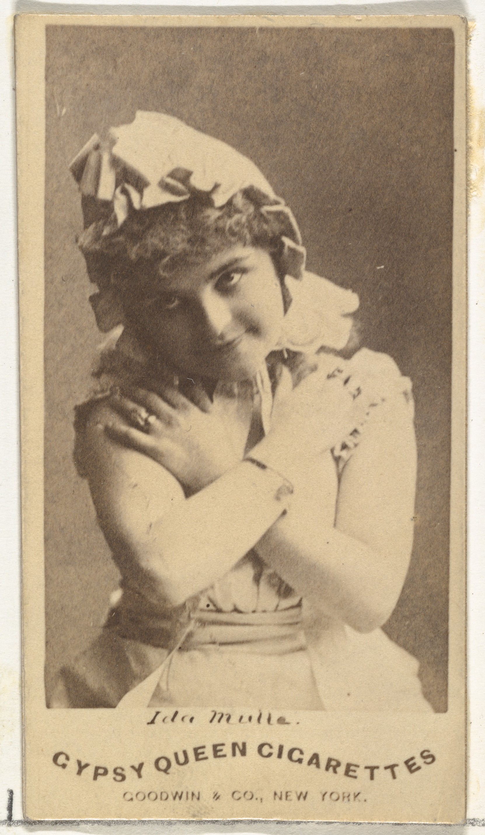 Ida Mulle, from the Actors and Actresses series (N171) for Gypsy Queen Cigarettes